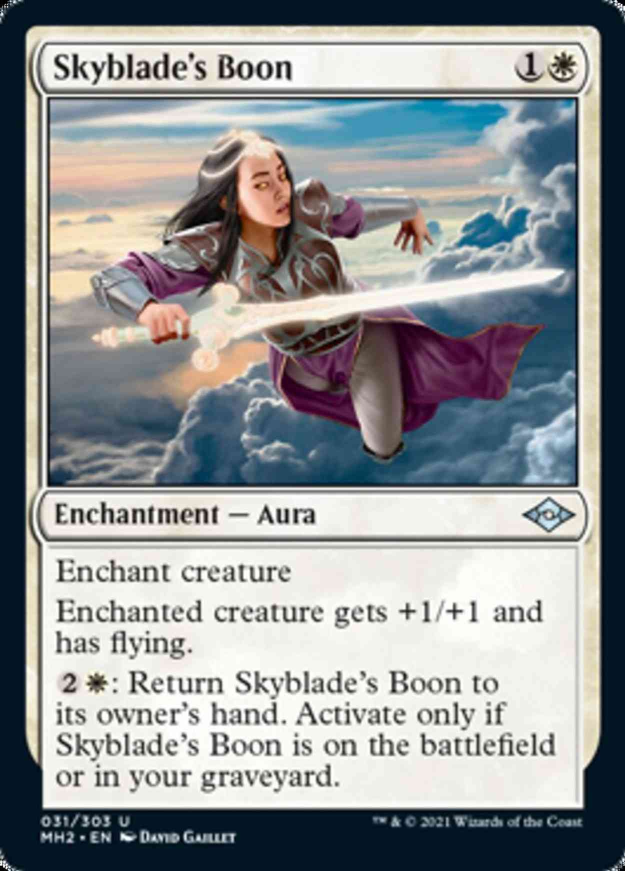 Skyblade's Boon magic card front