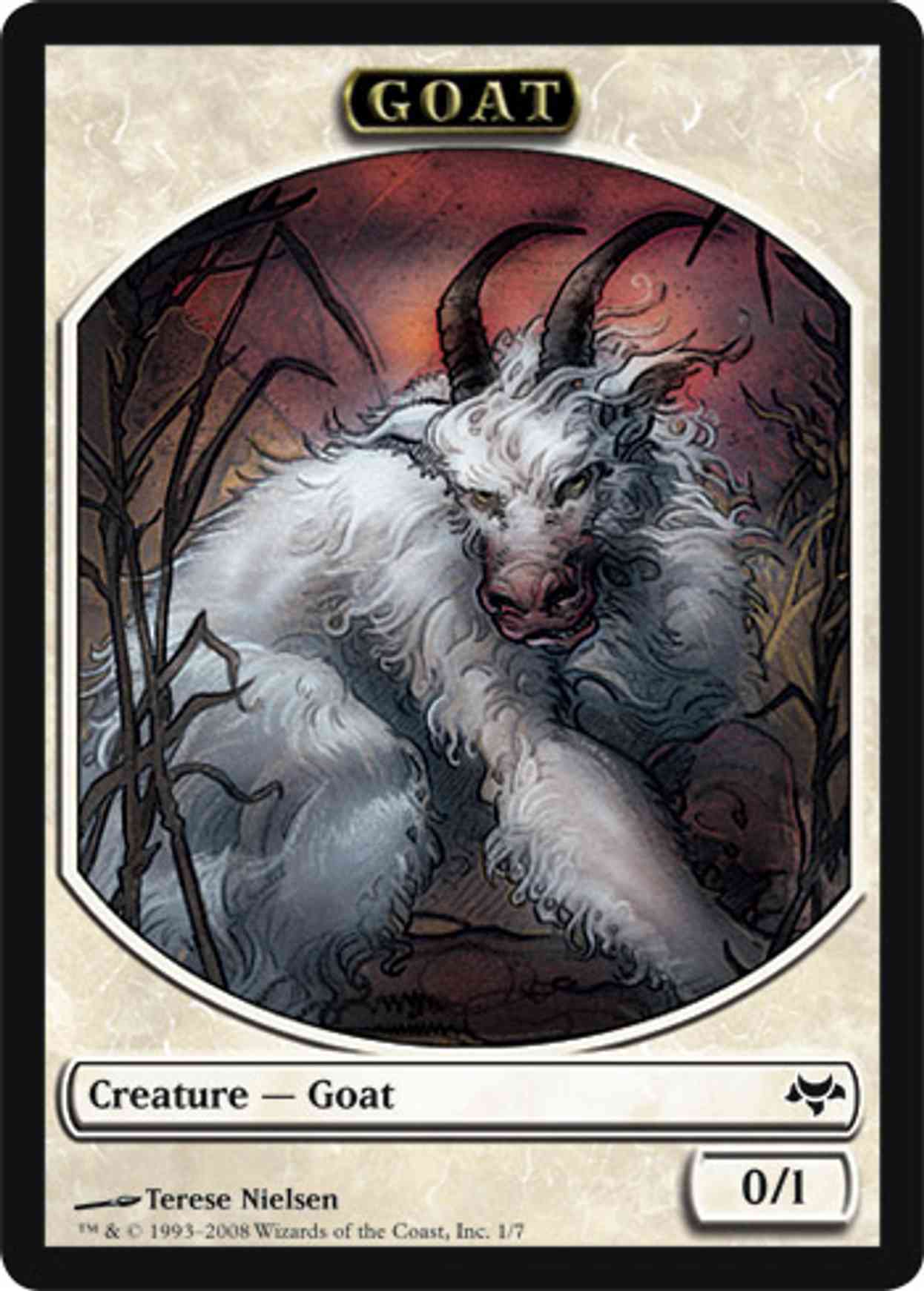 Goat Token magic card front