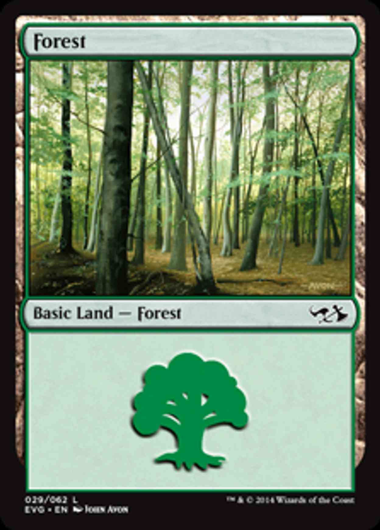 Forest (29) (Elves vs Goblins) magic card front