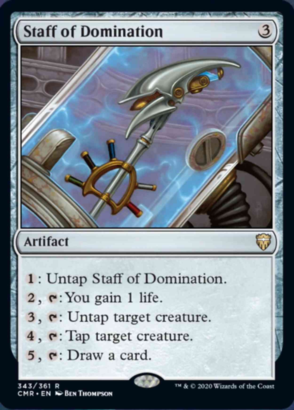 Staff of Domination magic card front