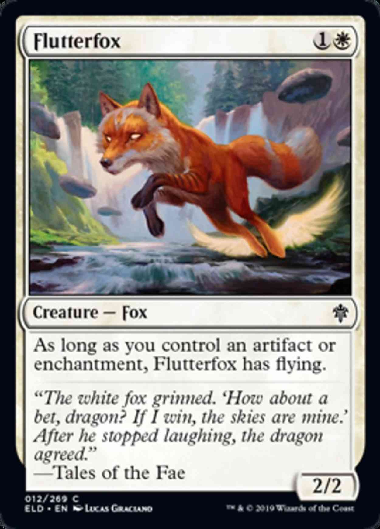 Flutterfox magic card front