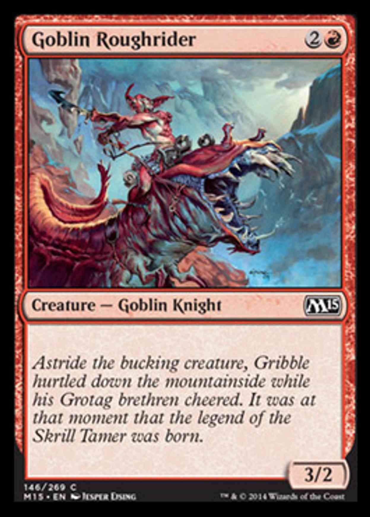 Goblin Roughrider magic card front