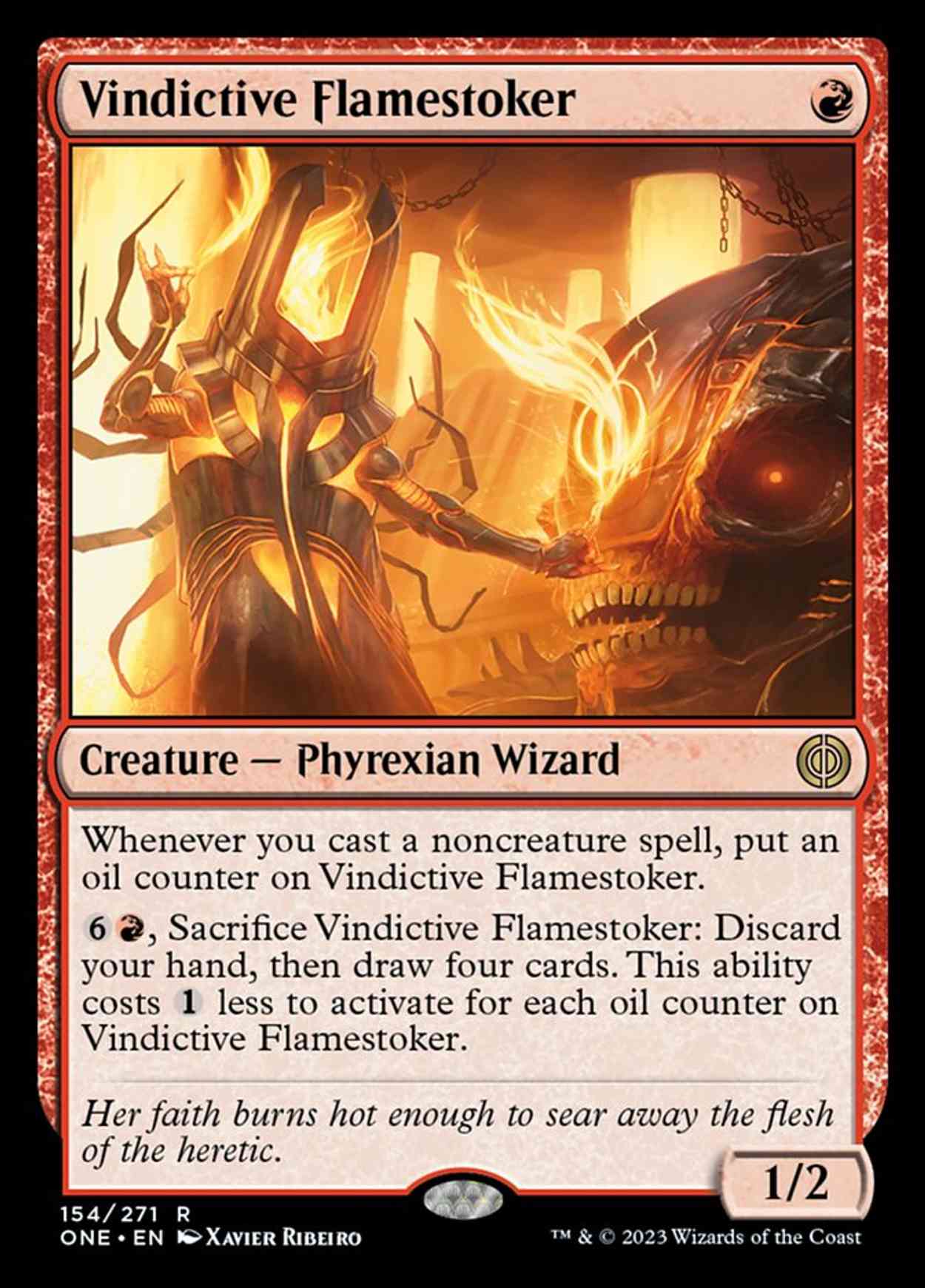 Vindictive Flamestoker magic card front
