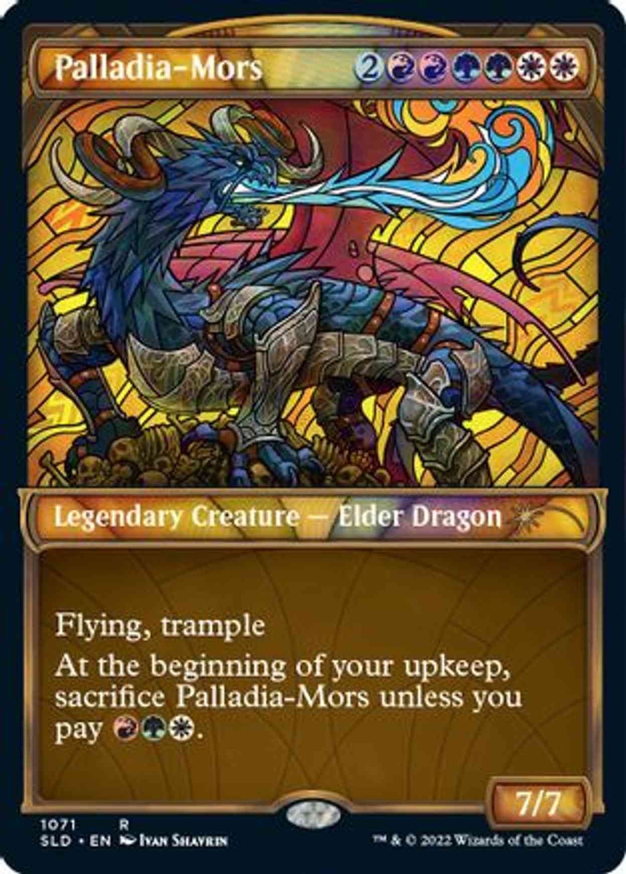 Palladia-Mors (Stained Glass) magic card front