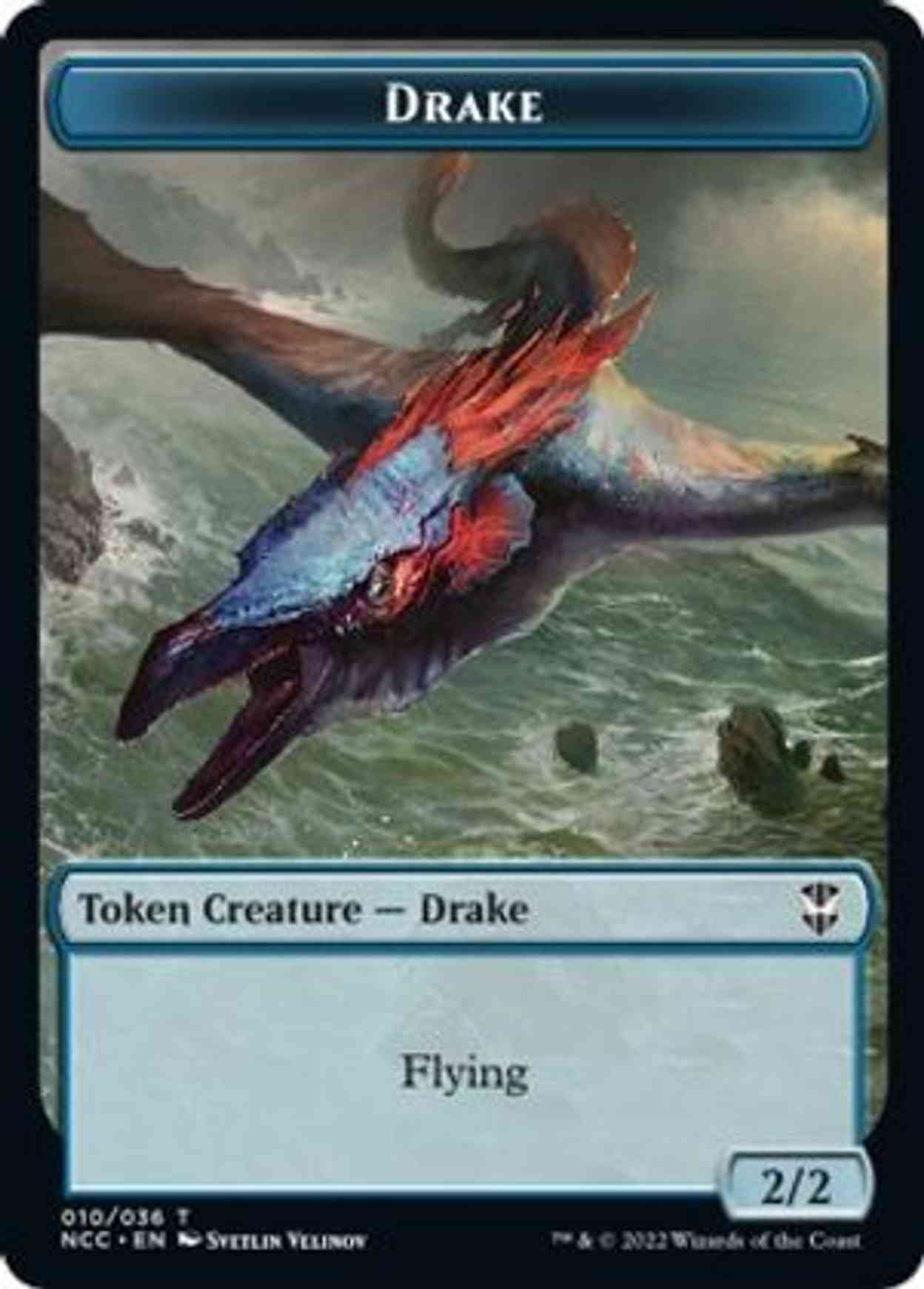 Zombie // Drake Double-sided Token magic card front
