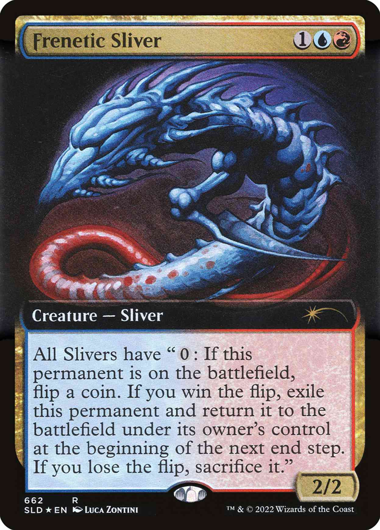 Frenetic Sliver (Extended Art) magic card front