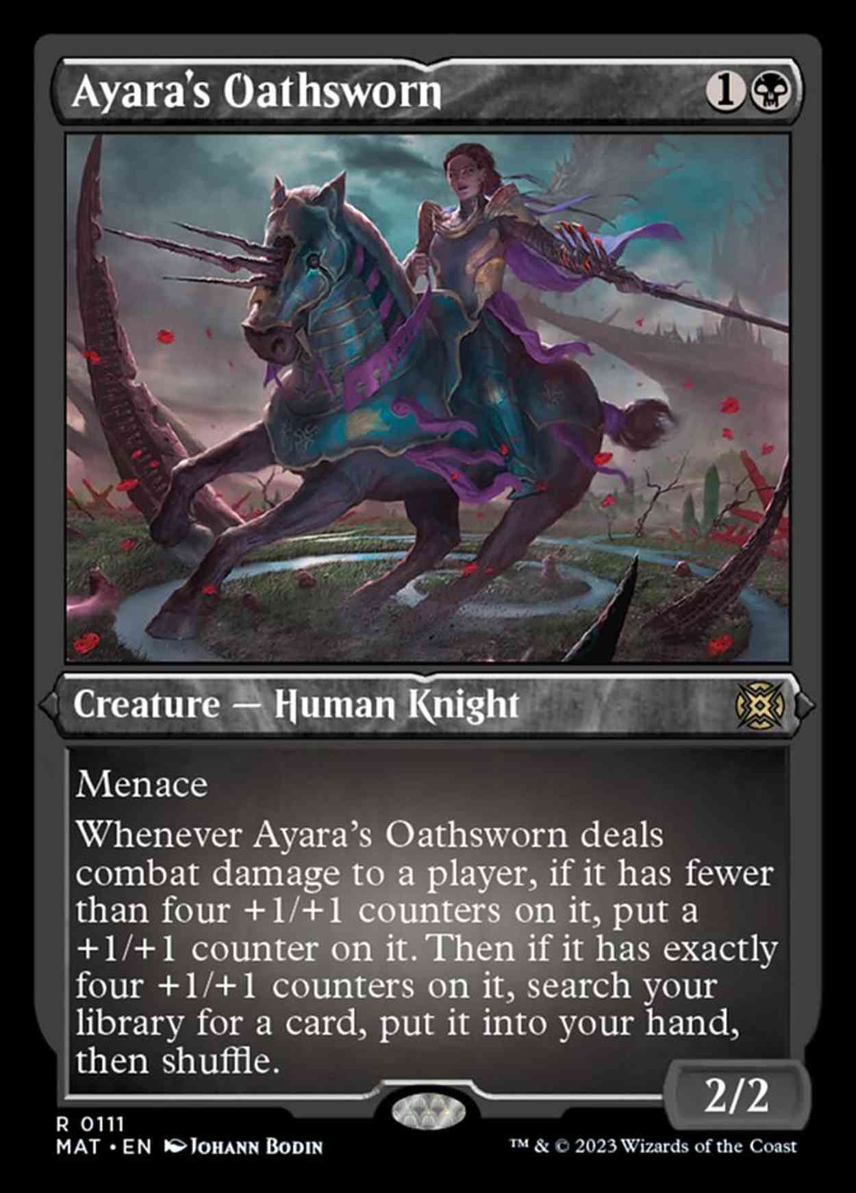 Ayara's Oathsworn (Foil Etched) magic card front