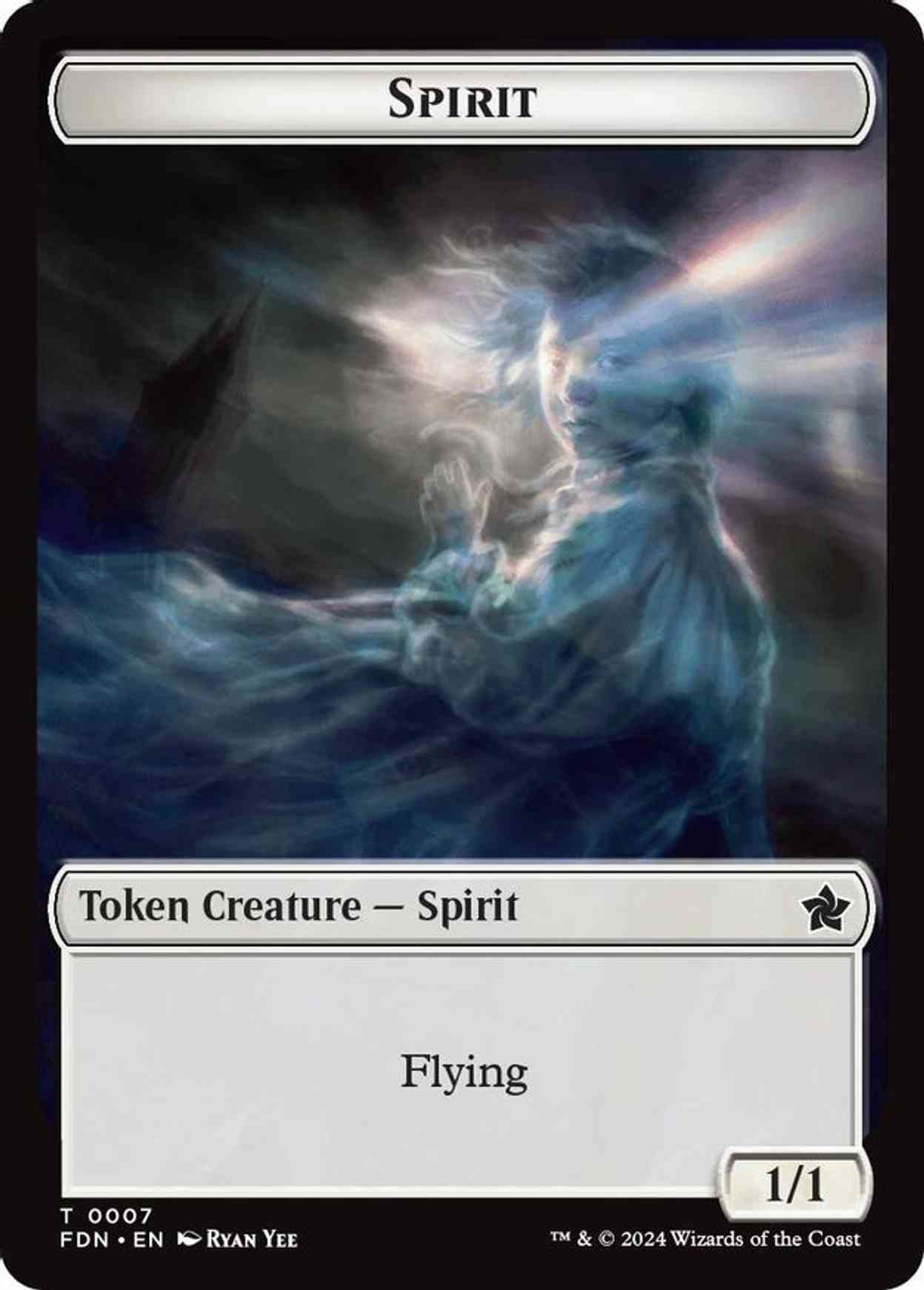 Spirit // Cat (0001) Doubled-Sided Token magic card front