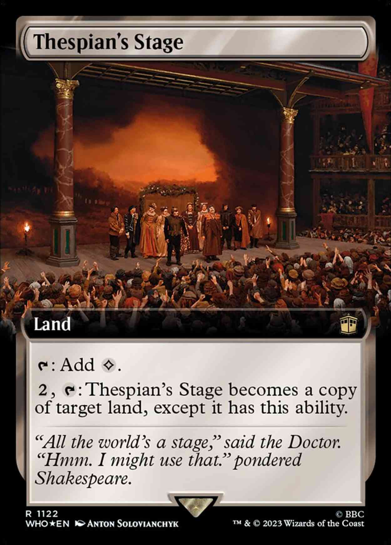 Thespian's Stage (Extended Art) (Surge Foil) magic card front