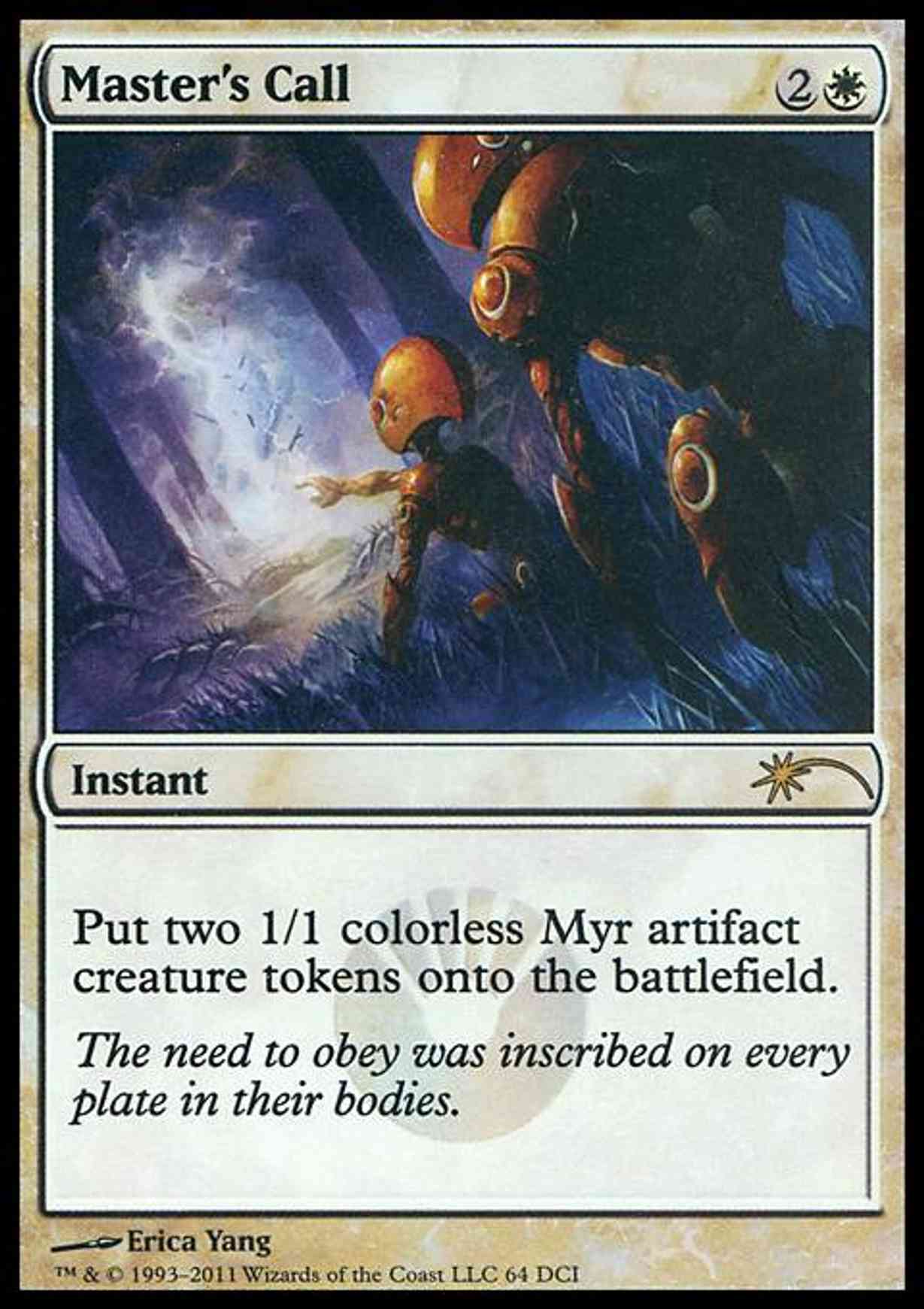 Master's Call magic card front