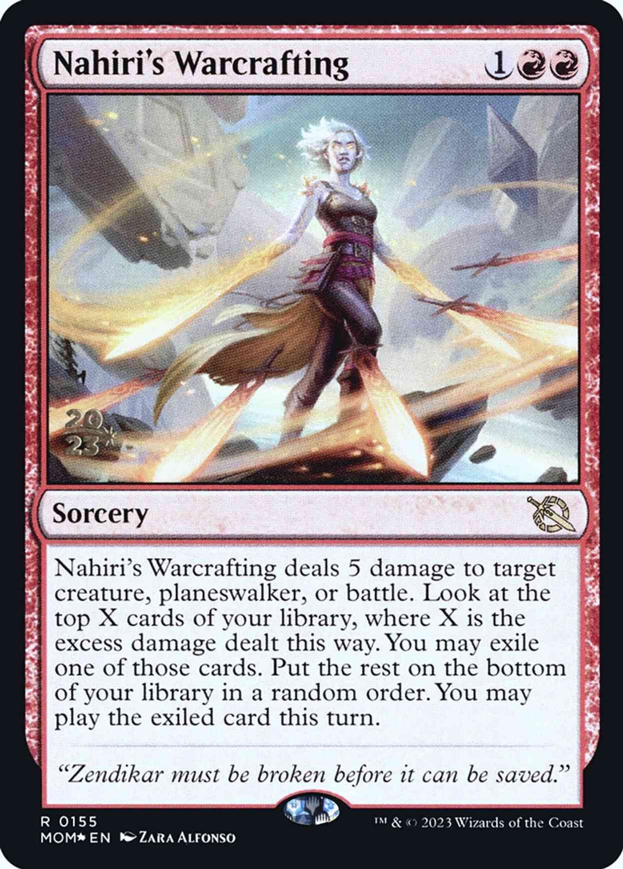 Nahiri's Warcrafting magic card front