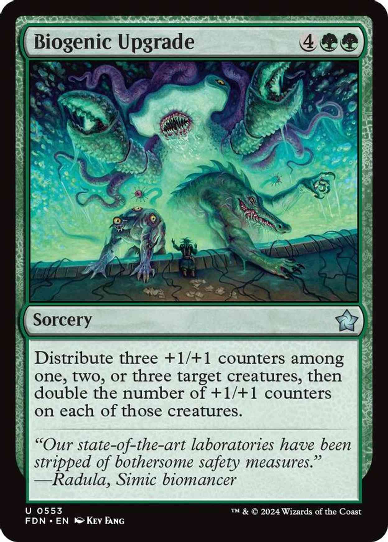 Biogenic Upgrade magic card front