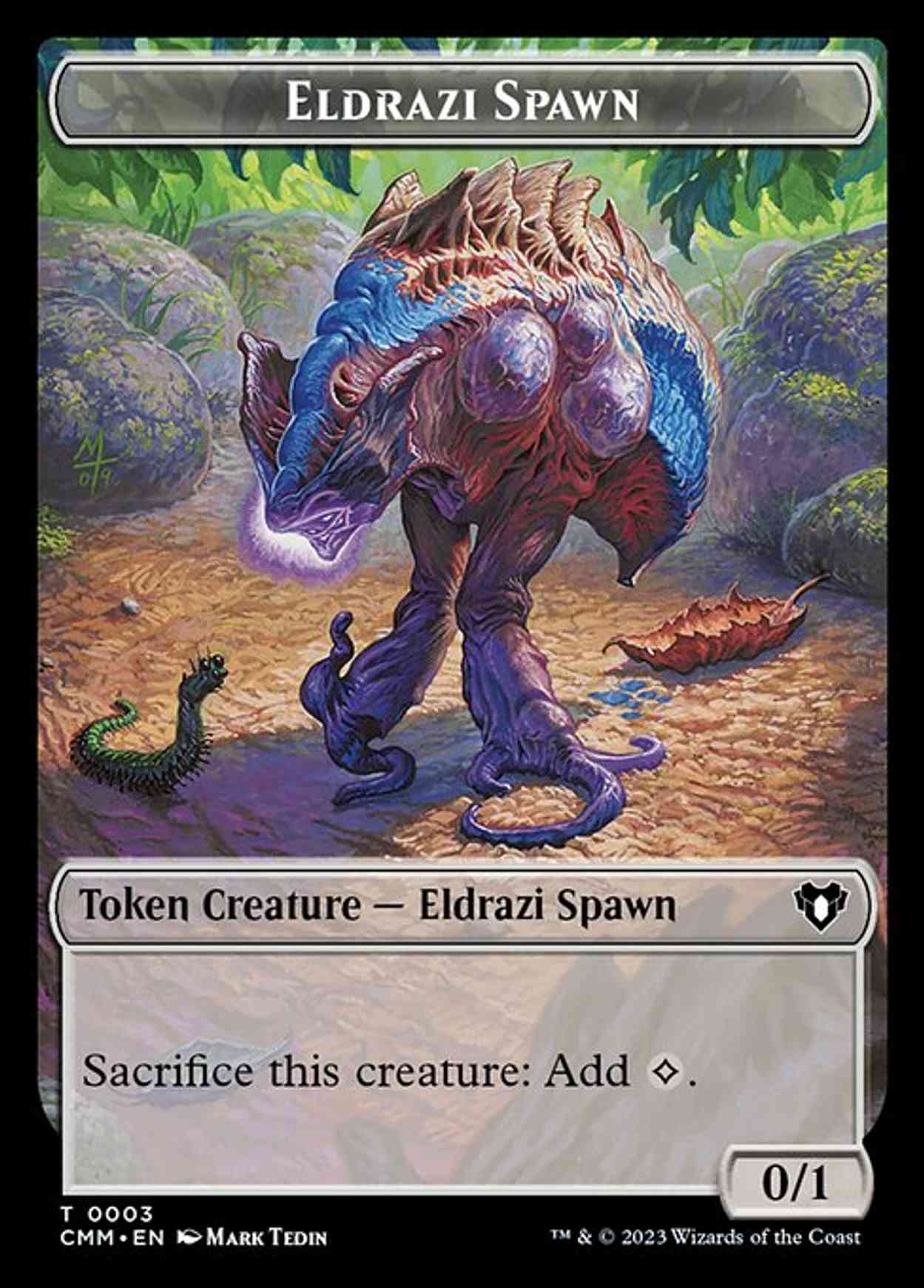 Eldrazi Spawn // Cat (0005) Double-Sided Token magic card front