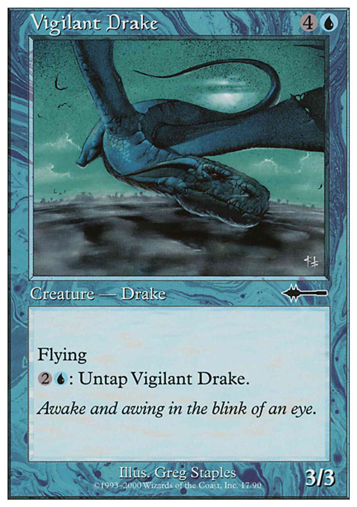 Vigilant Drake magic card front