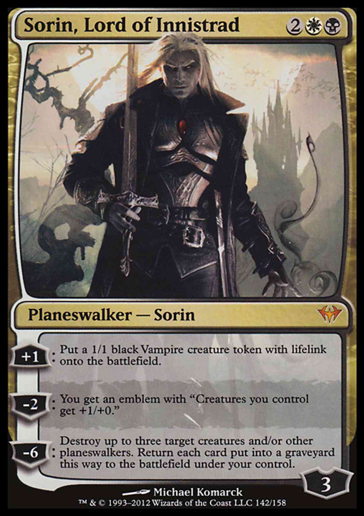 Sorin, Lord of Innistrad magic card front