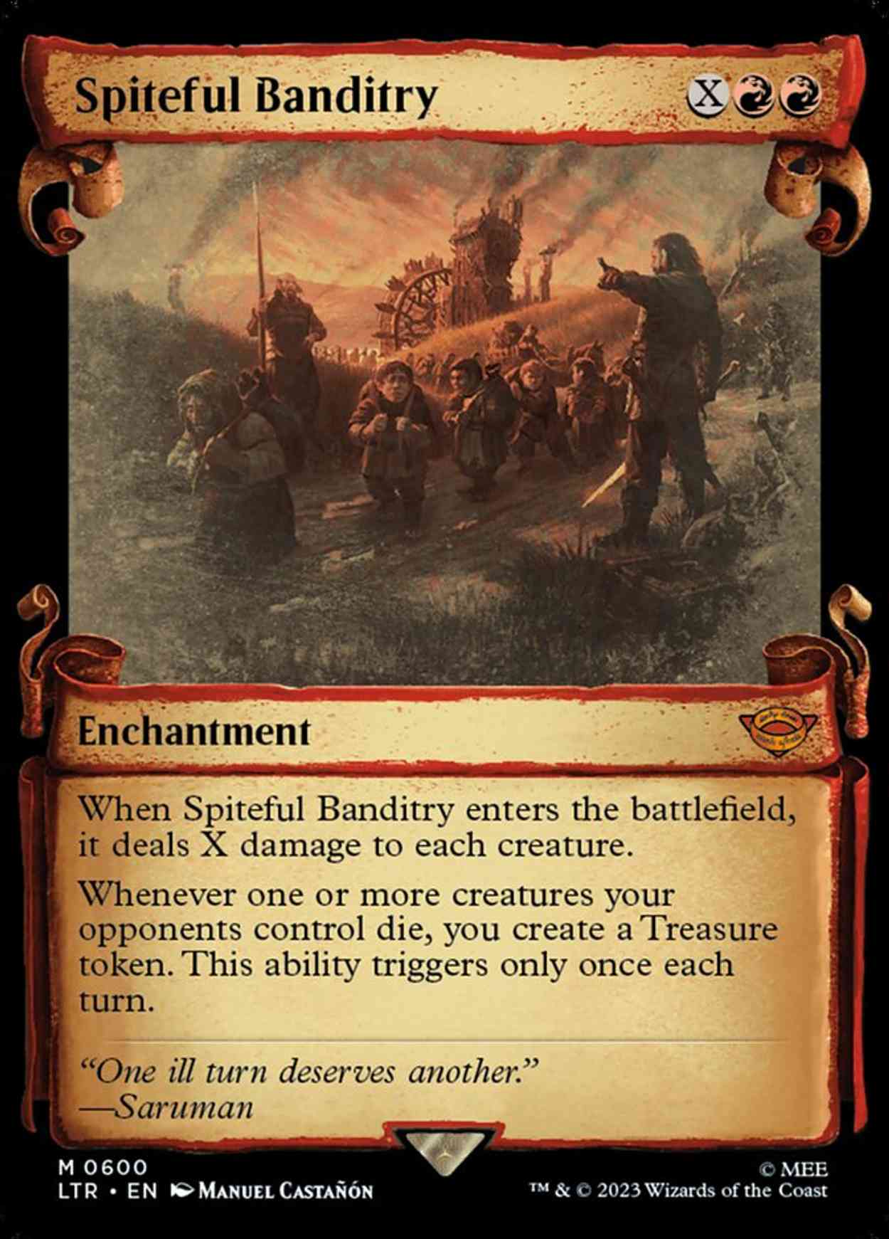 Spiteful Banditry (Showcase Scrolls) magic card front