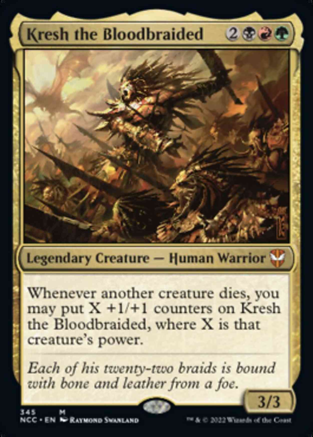 Kresh the Bloodbraided magic card front