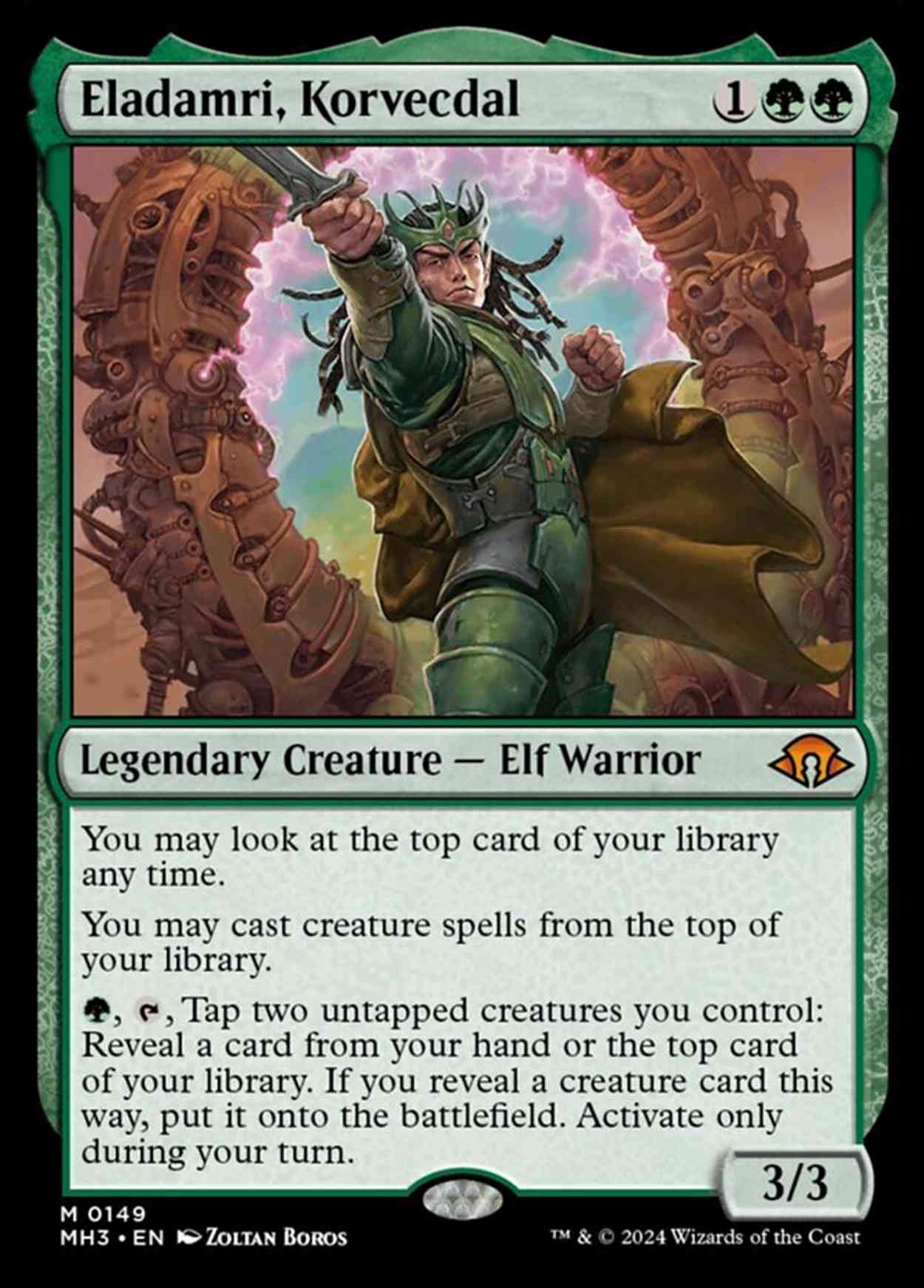 Eladamri, Korvecdal magic card front