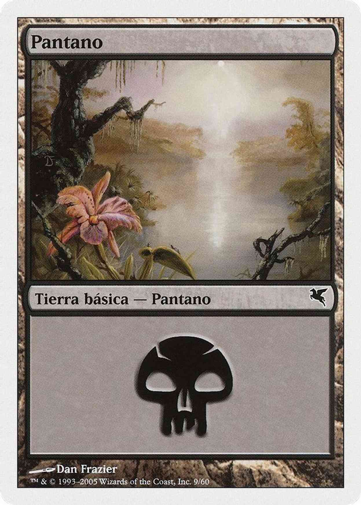 Swamp (Spanish) - "Pantano" (A9) magic card front