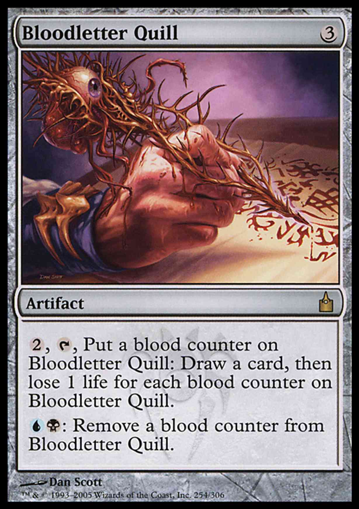 Bloodletter Quill magic card front