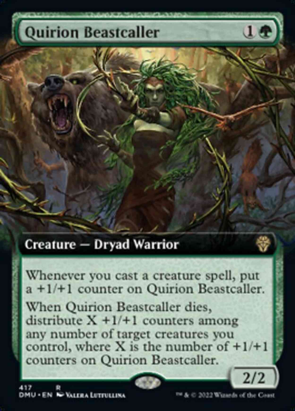 Quirion Beastcaller (Extended Art) magic card front