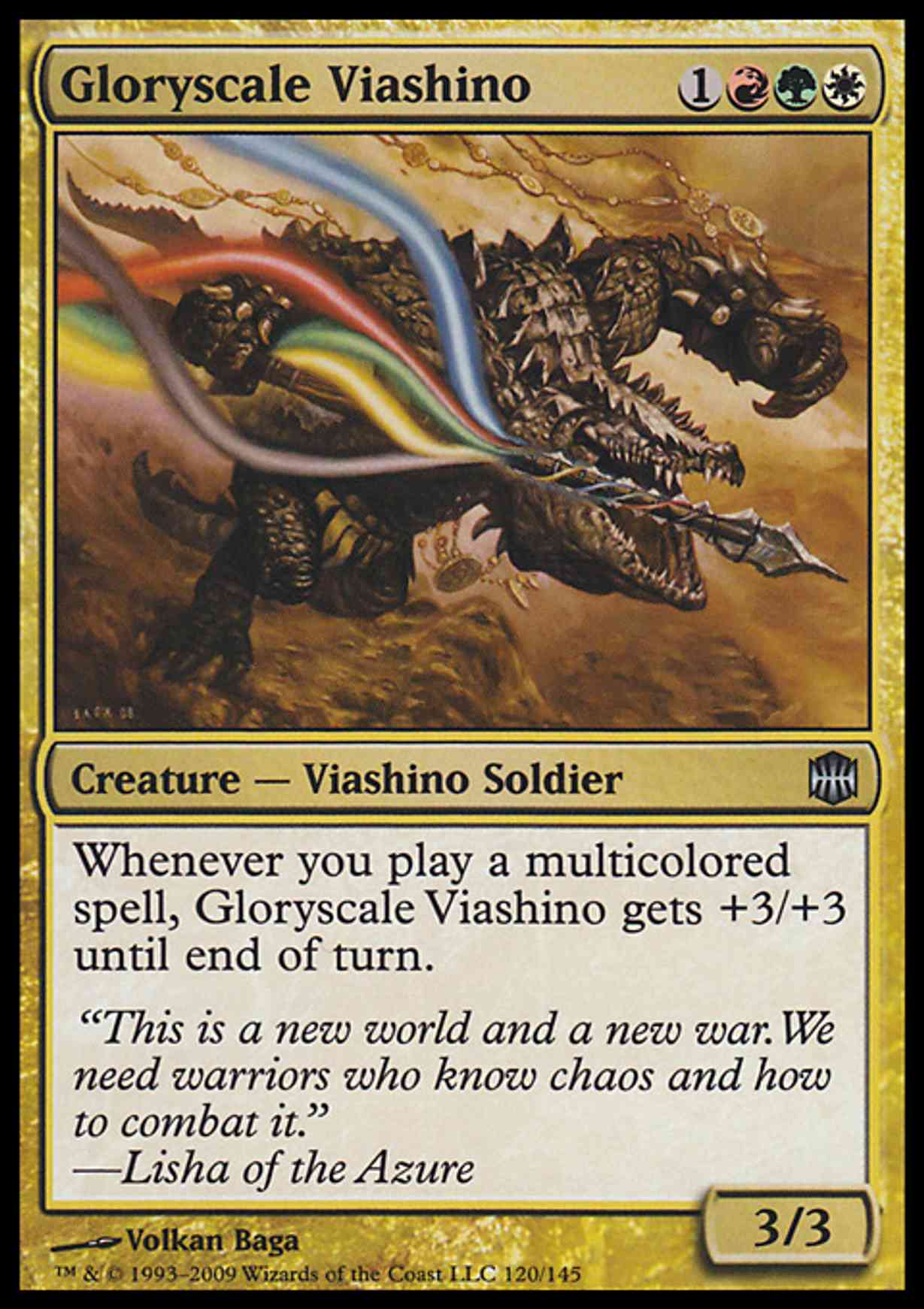 Gloryscale Viashino magic card front