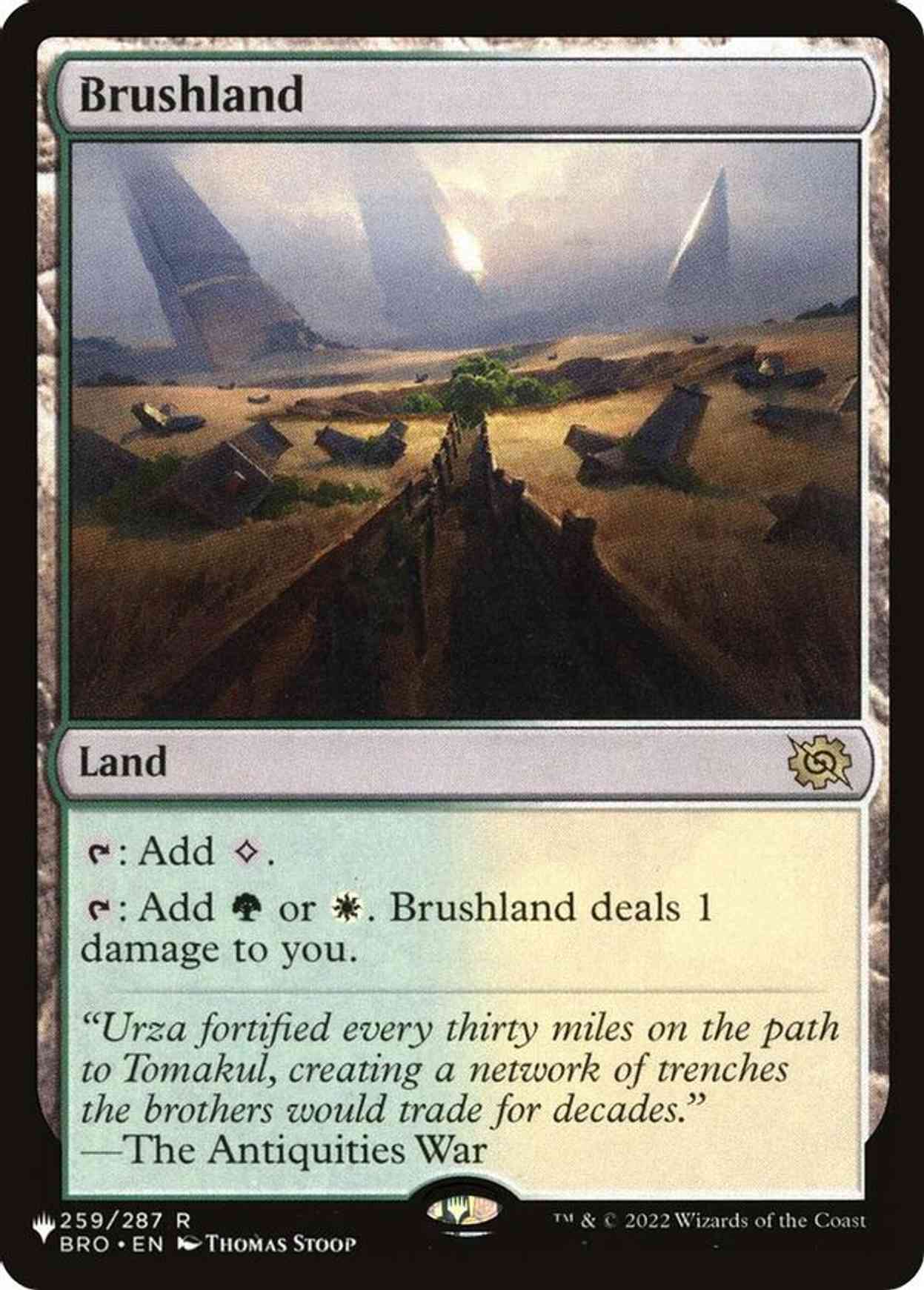 Brushland magic card front