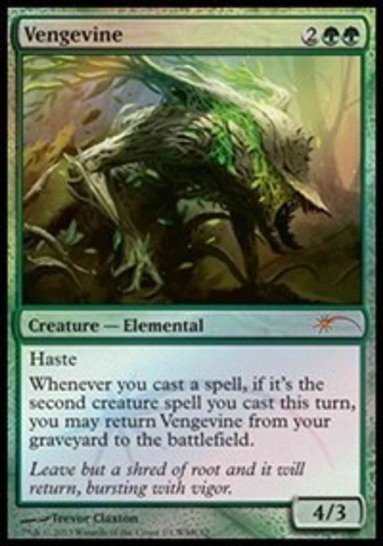 Vengevine magic card front