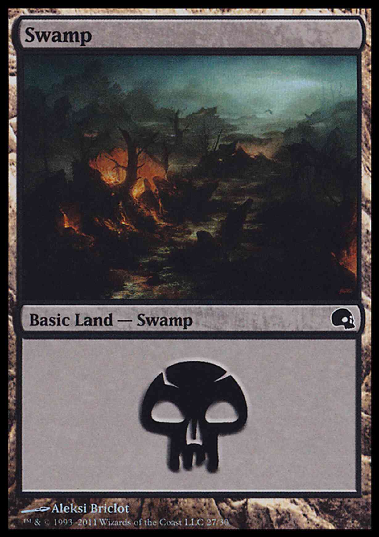 Swamp (27)  magic card front