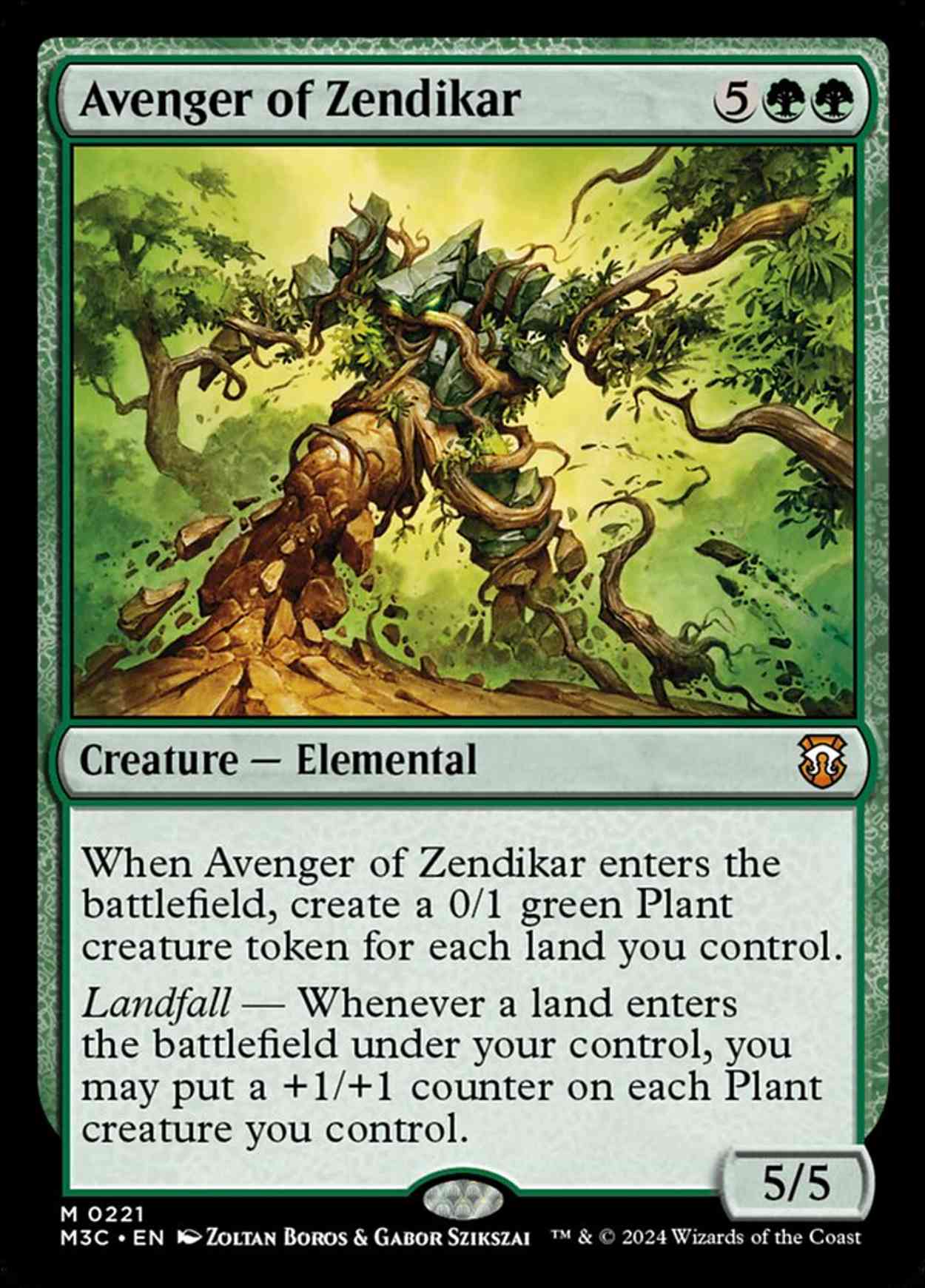 Avenger of Zendikar magic card front