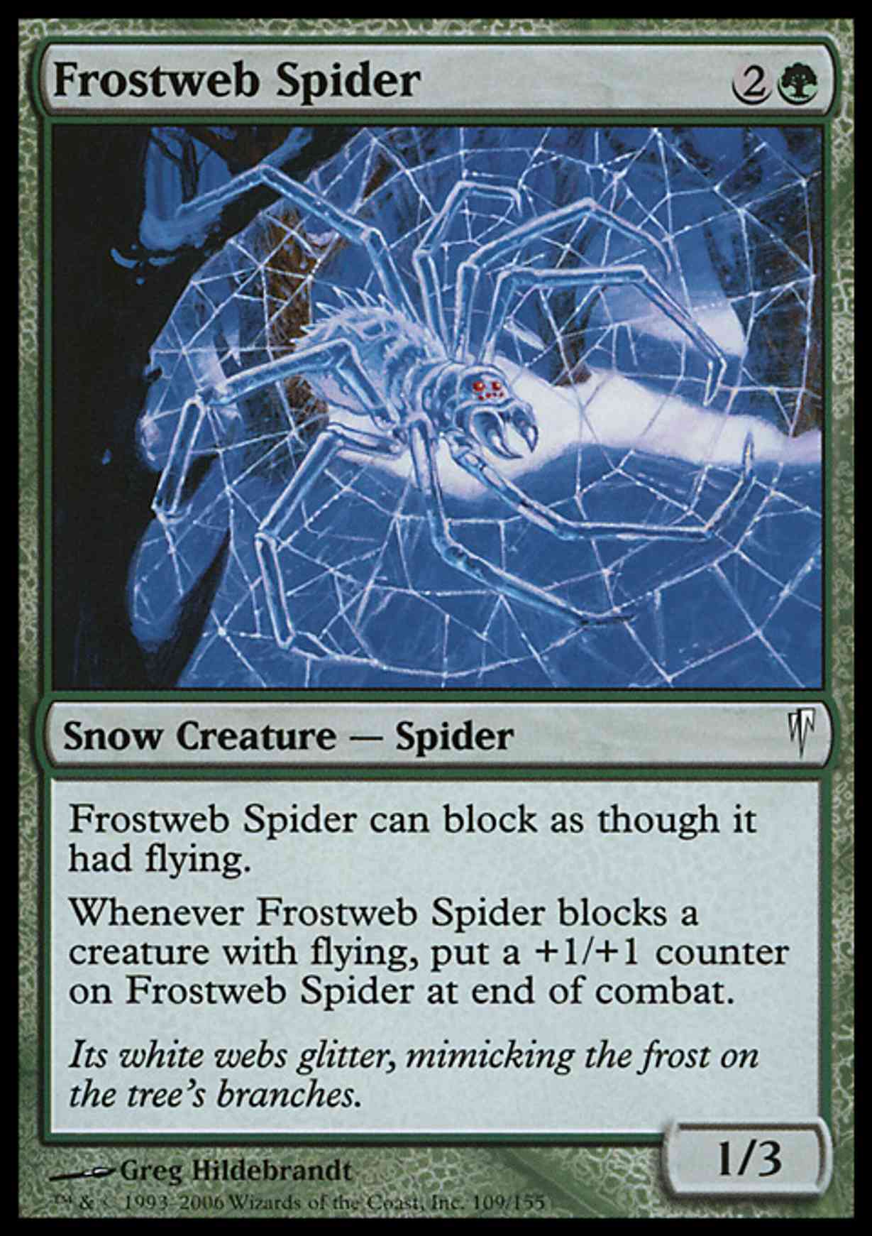 Frostweb Spider magic card front