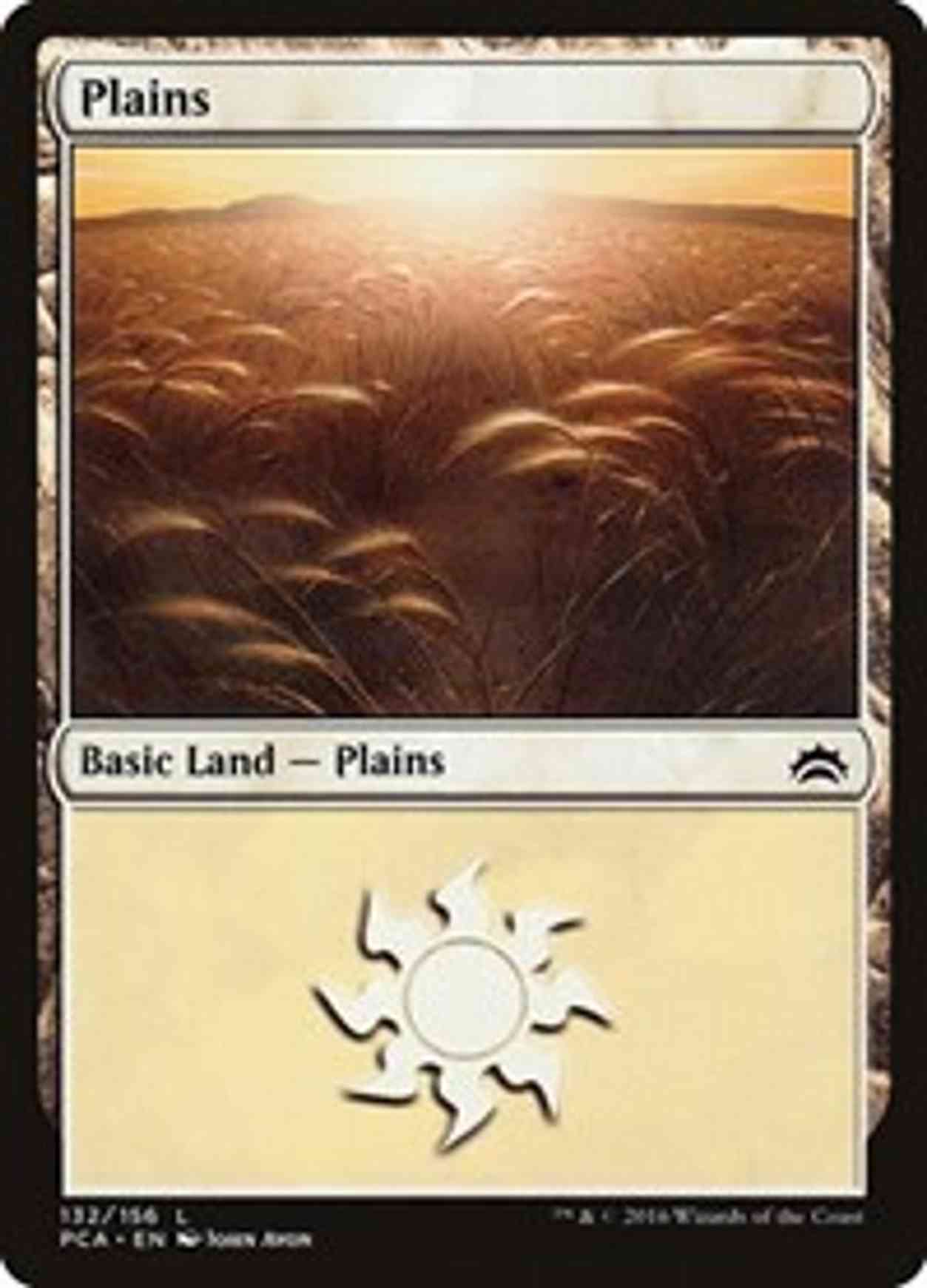 Plains (132) magic card front