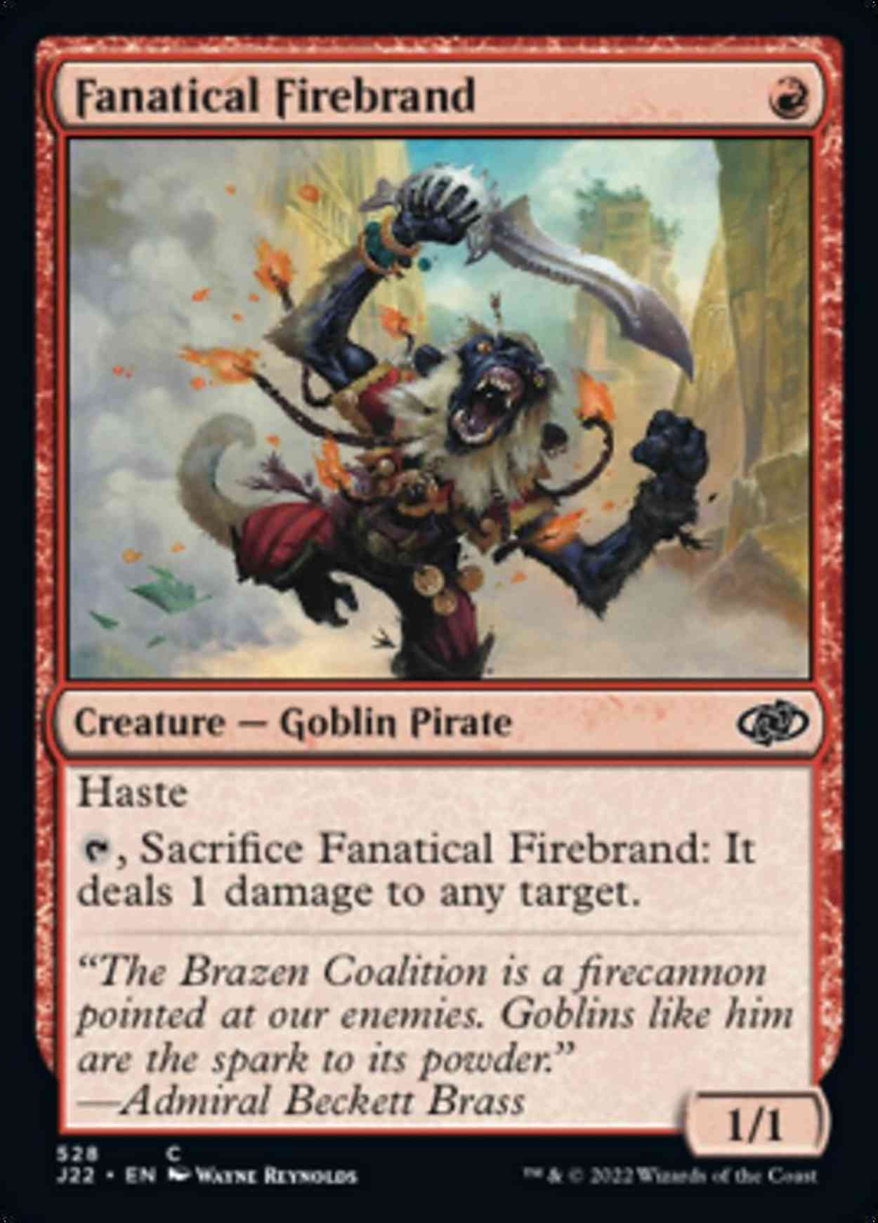 Fanatical Firebrand magic card front