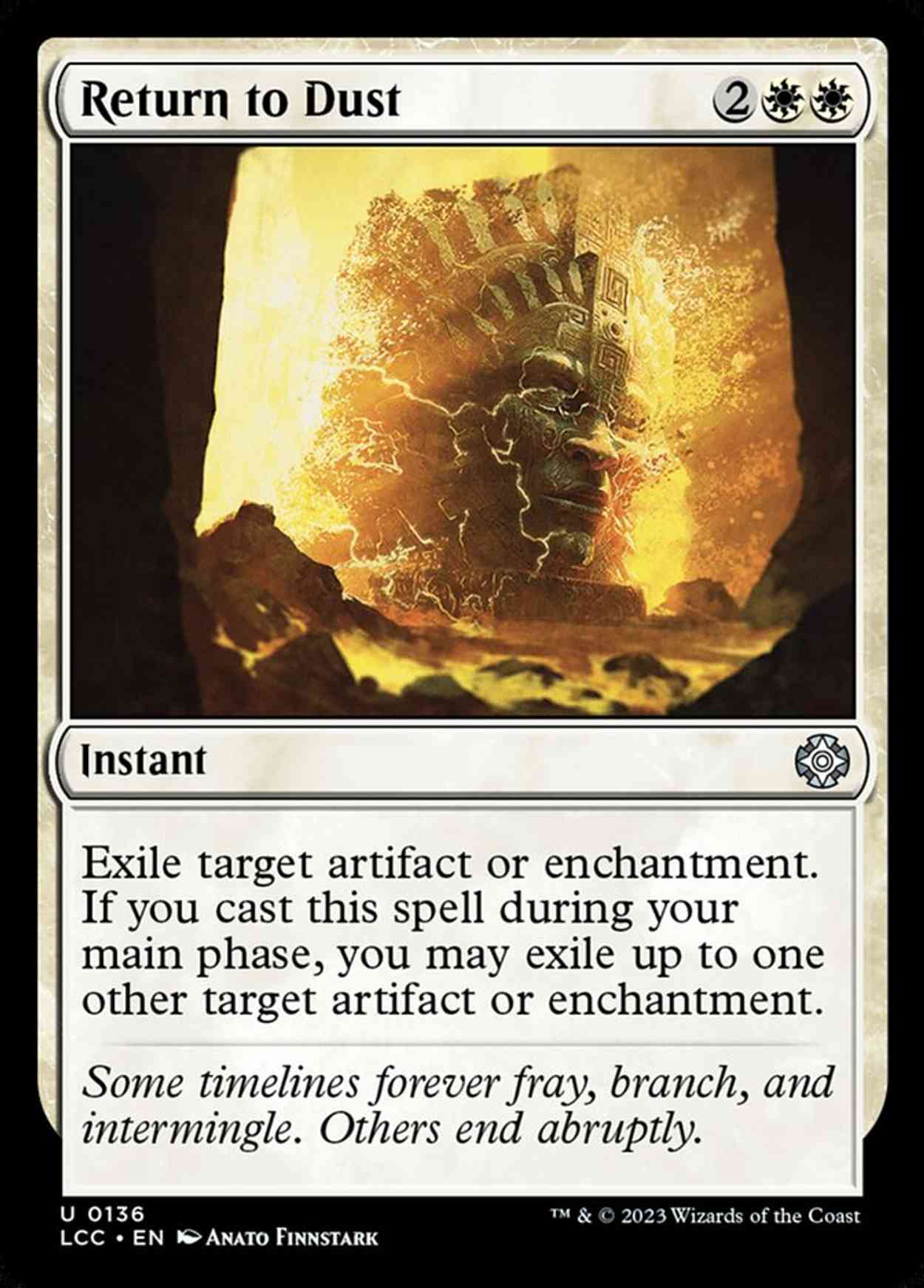 Return to Dust magic card front