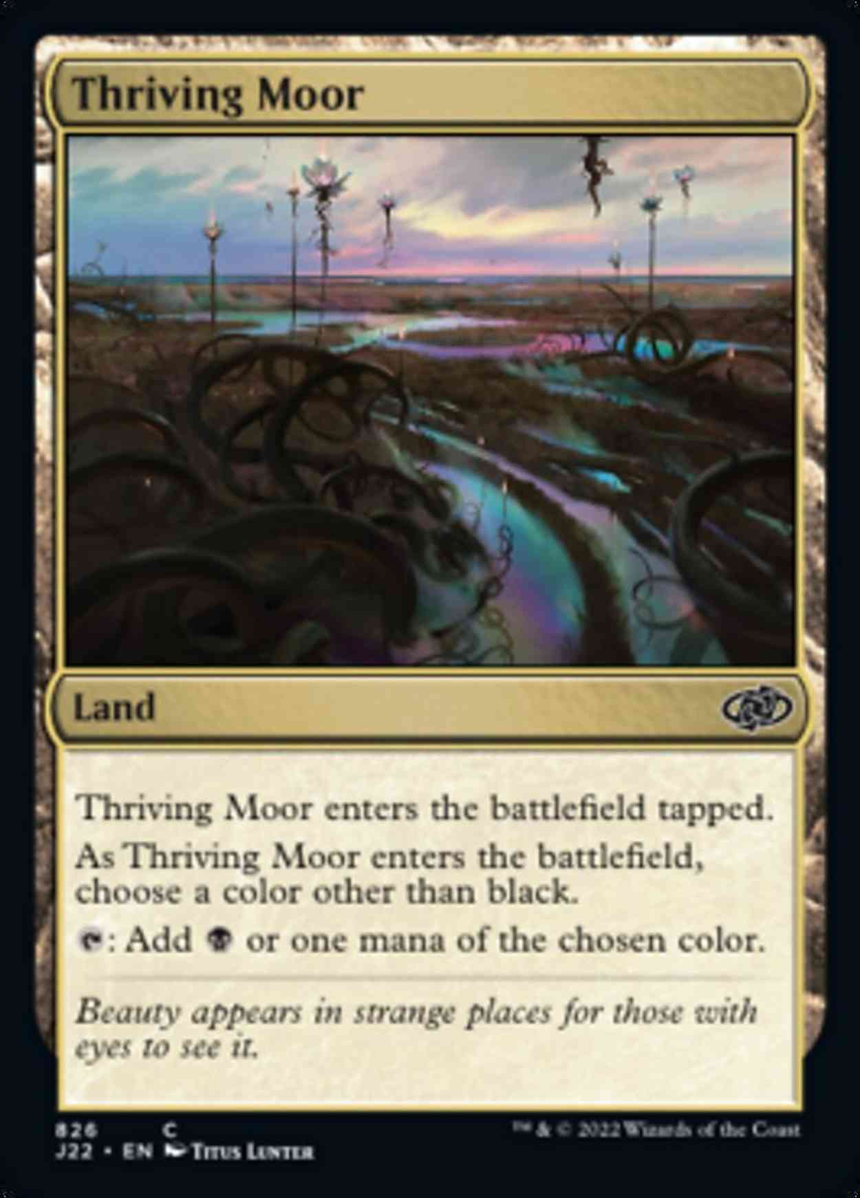 Thriving Moor magic card front