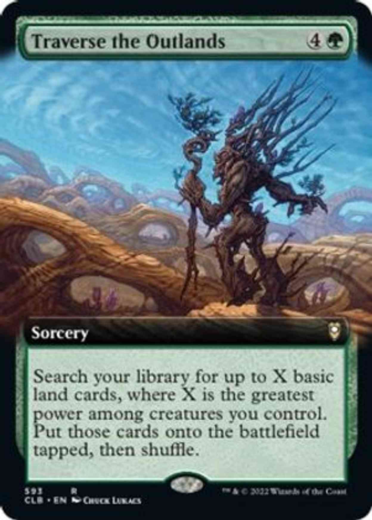Traverse the Outlands (Extended Art) magic card front