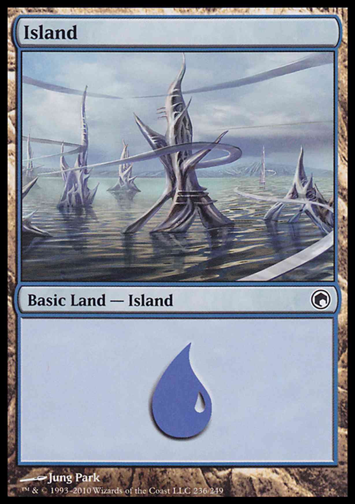 Island (236) magic card front