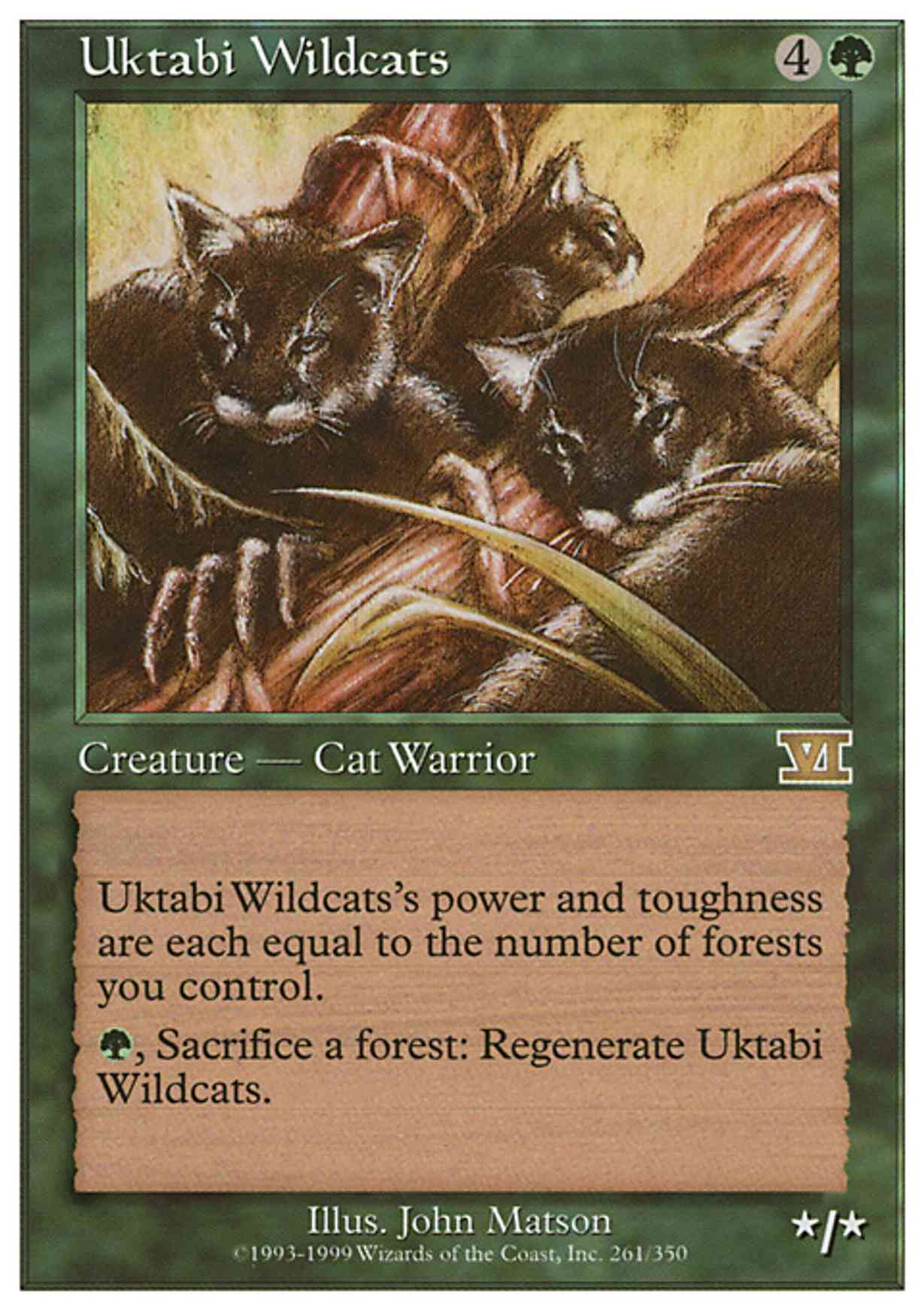 Uktabi Wildcats magic card front