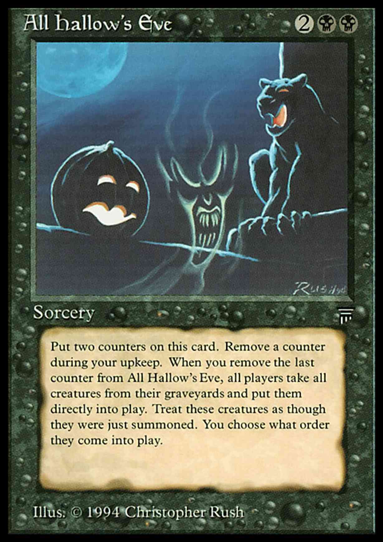 All Hallow's Eve magic card front