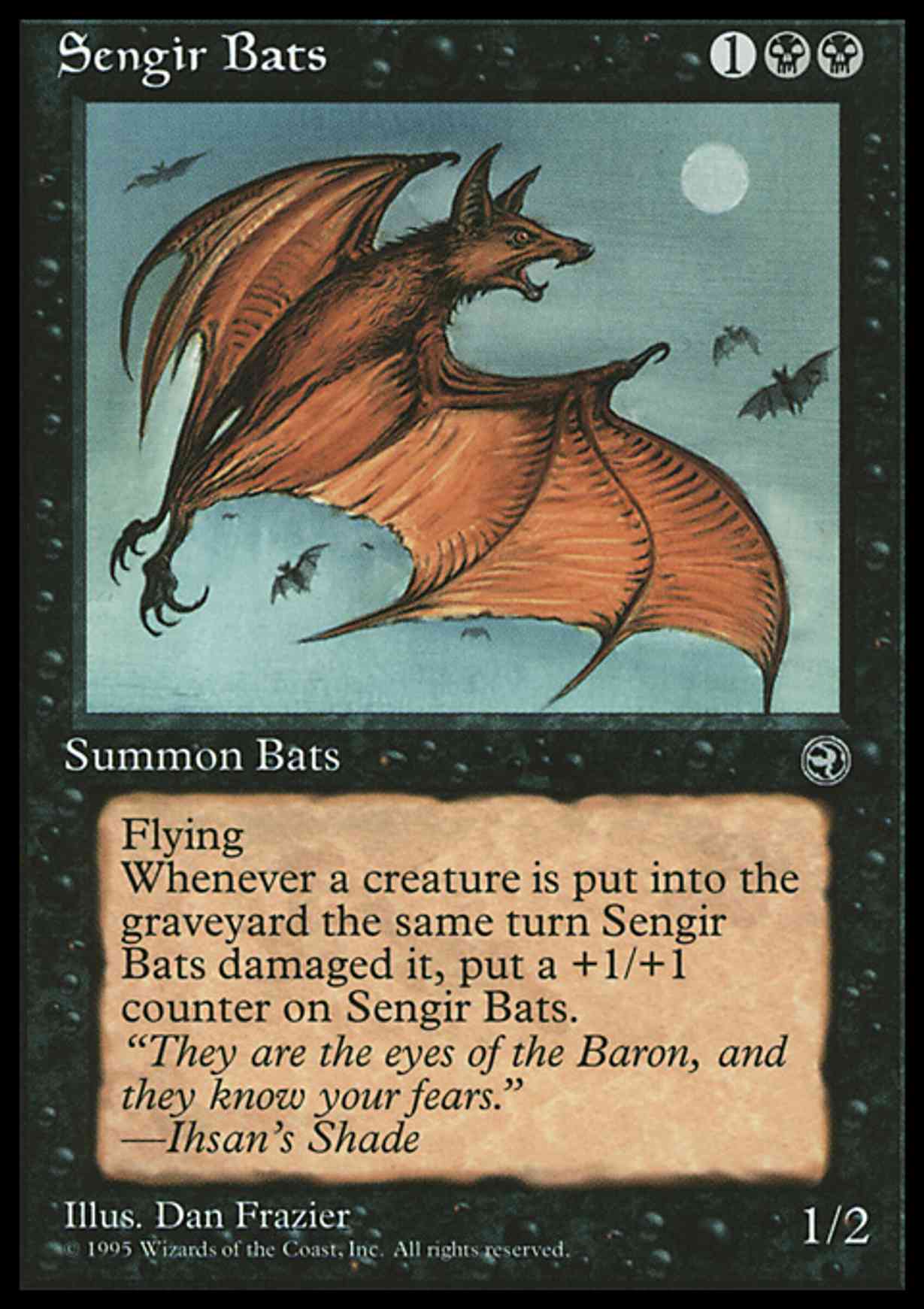 Sengir Bats magic card front