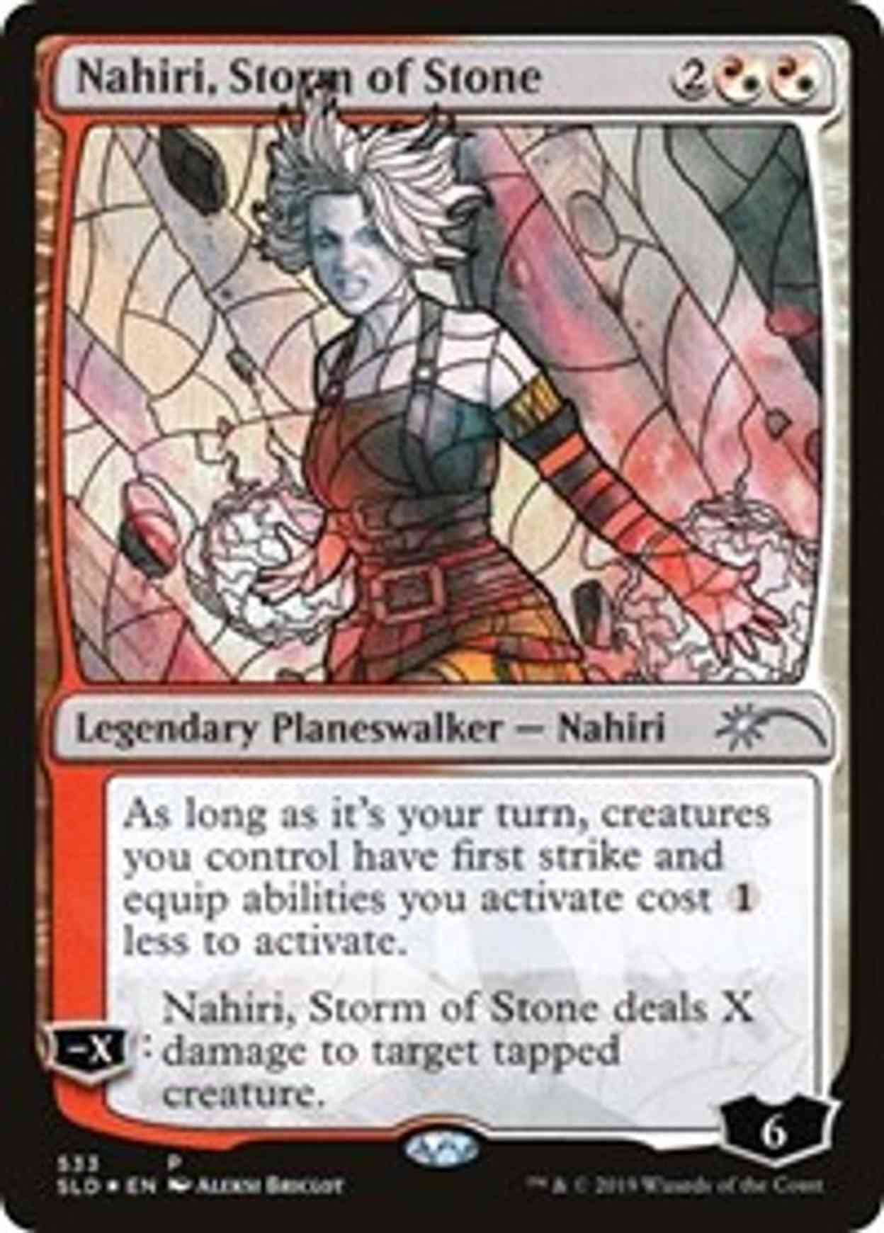 Nahiri, Storm of Stone (Stained Glass) magic card front