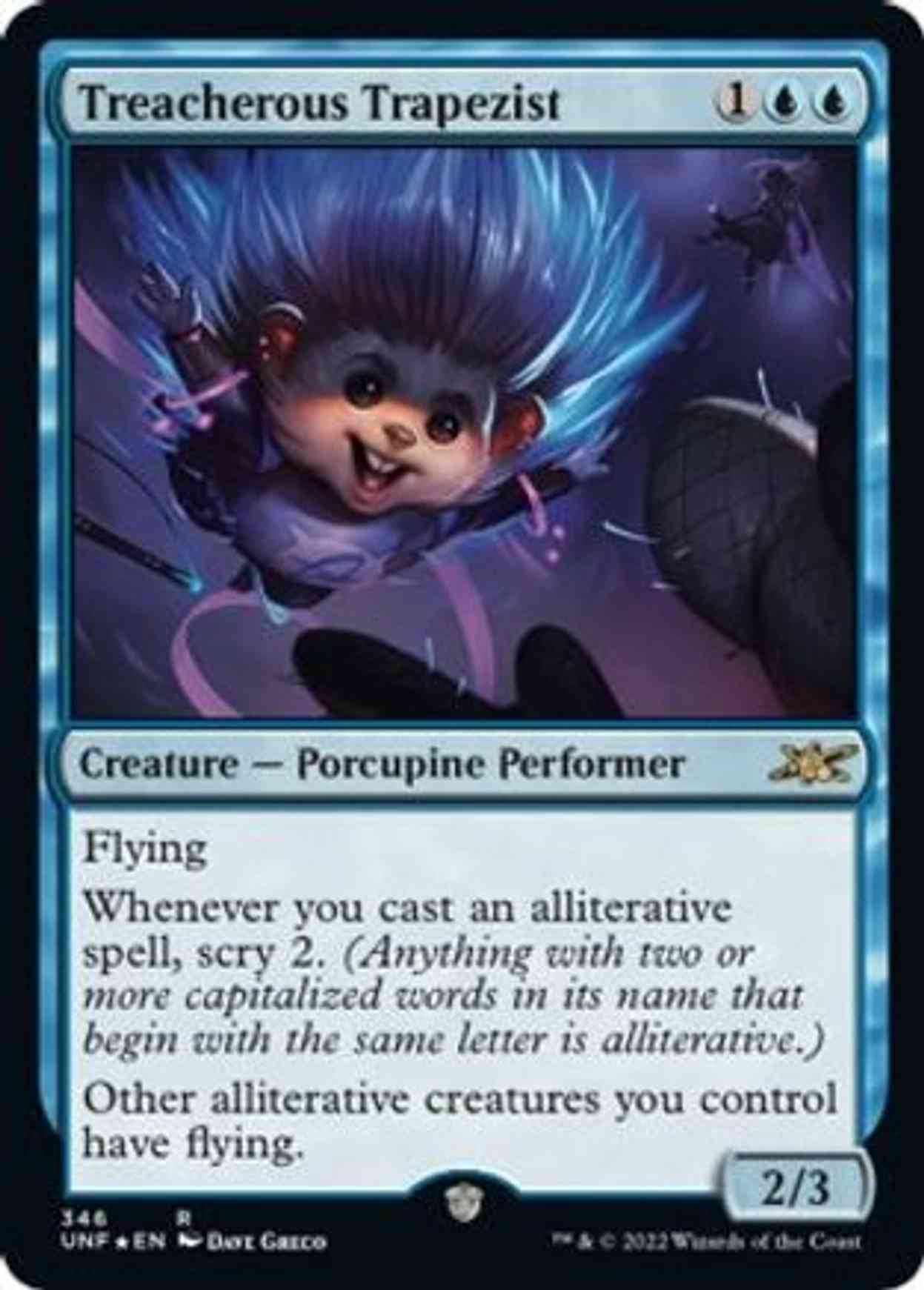 Treacherous Trapezist (Galaxy Foil) magic card front