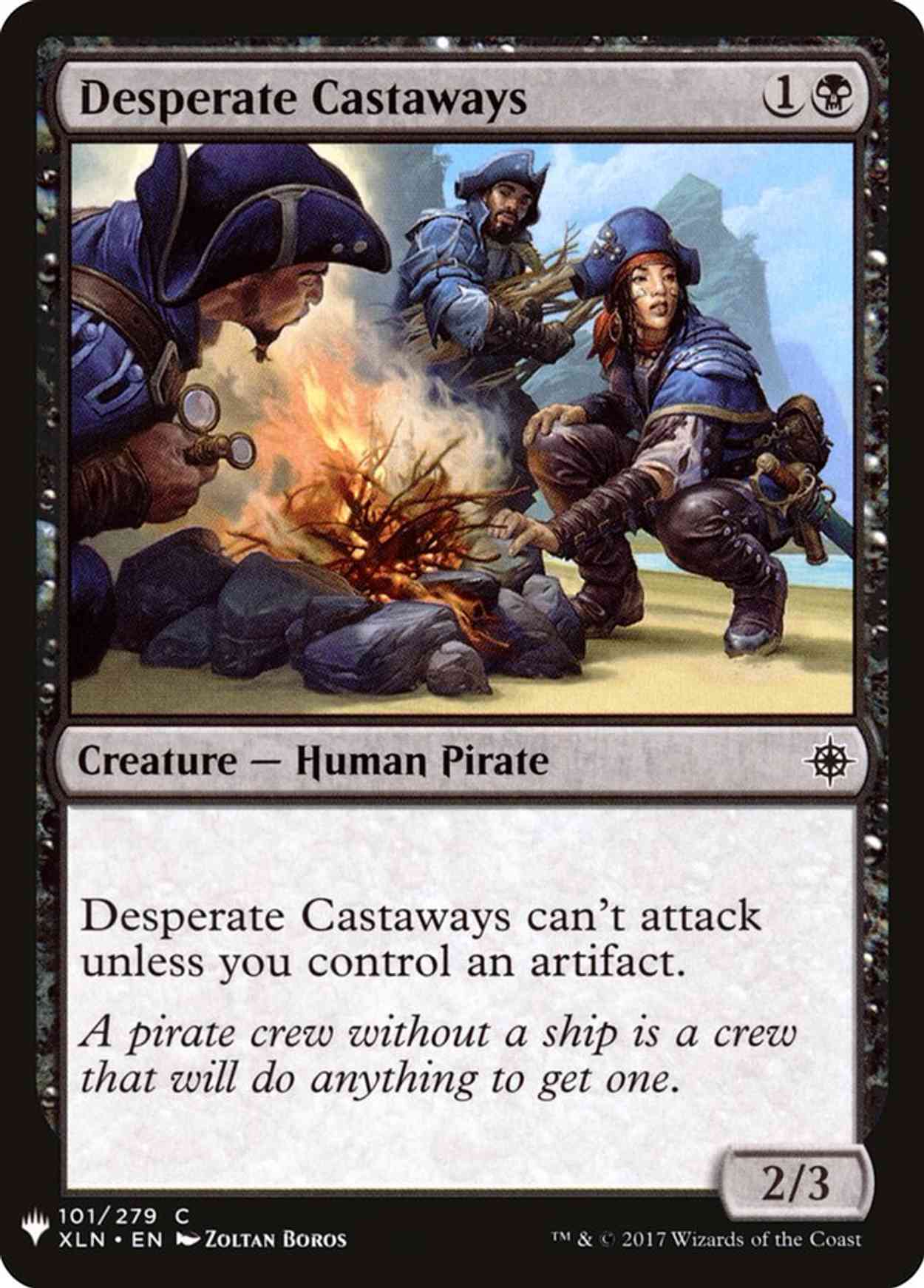 Desperate Castaways magic card front