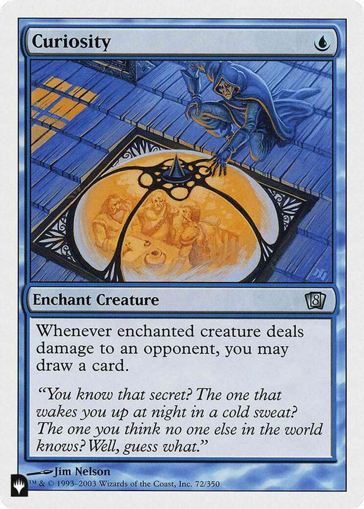 Curiosity (8ED) magic card front