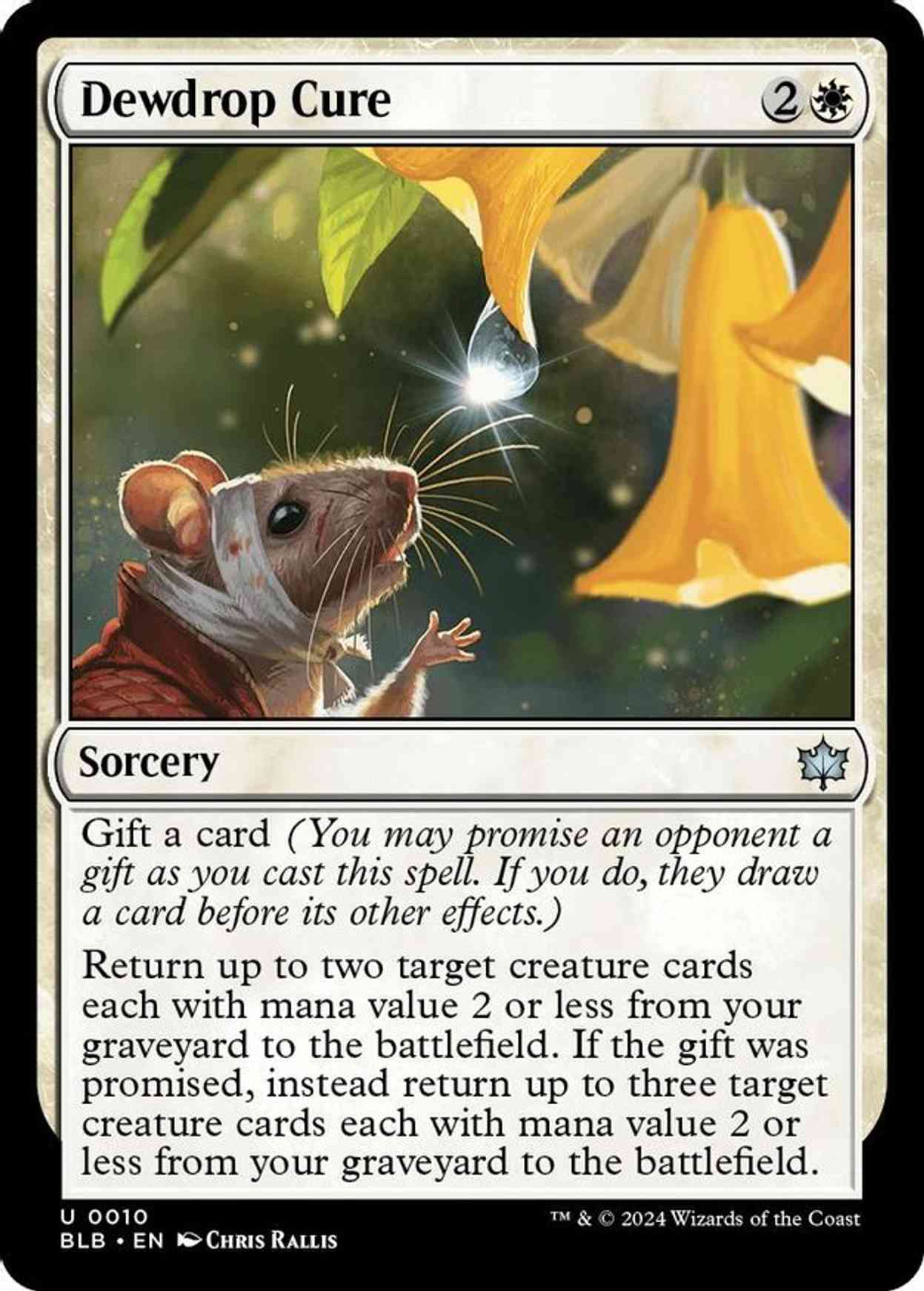 Dewdrop Cure magic card front