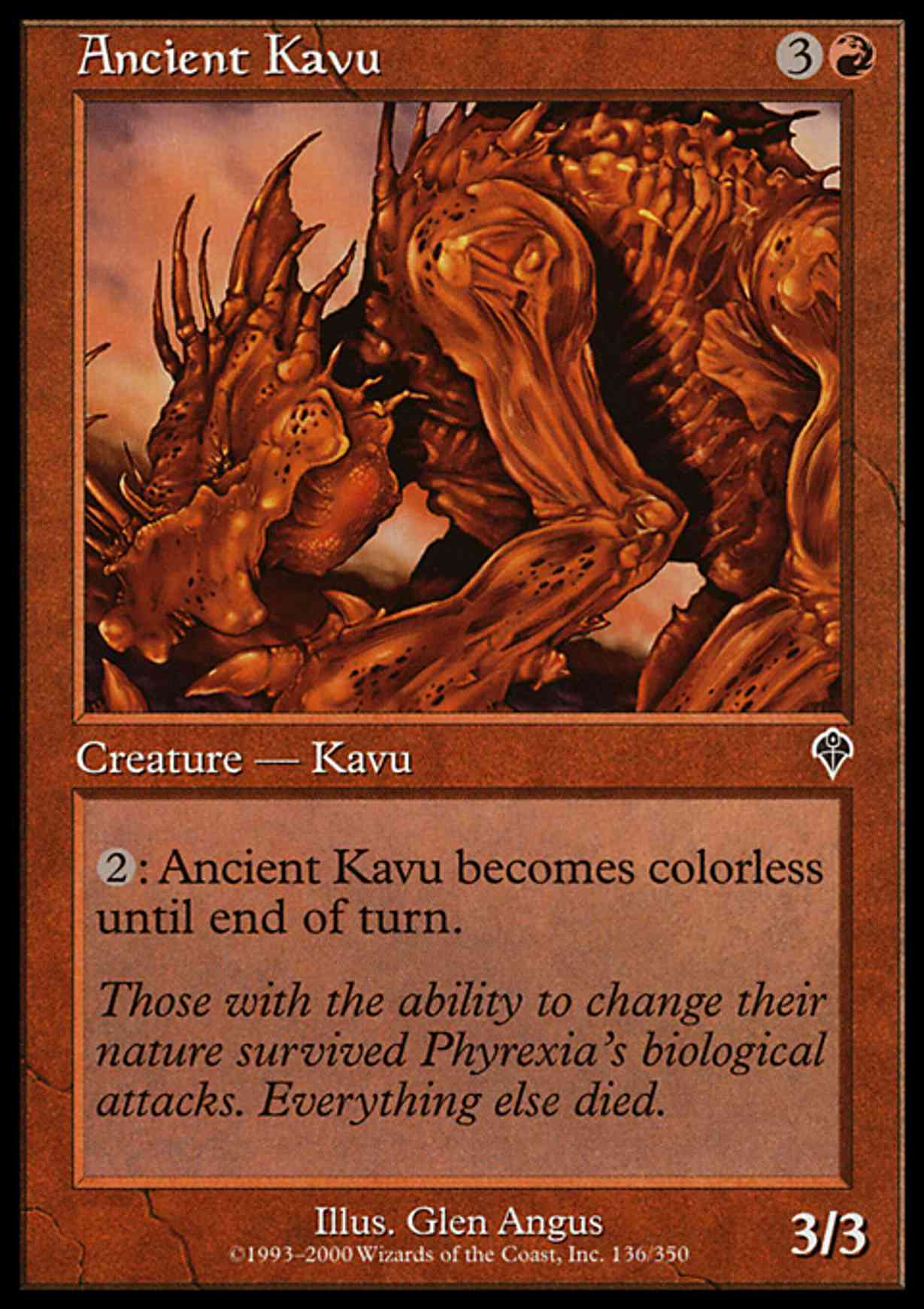 Ancient Kavu magic card front
