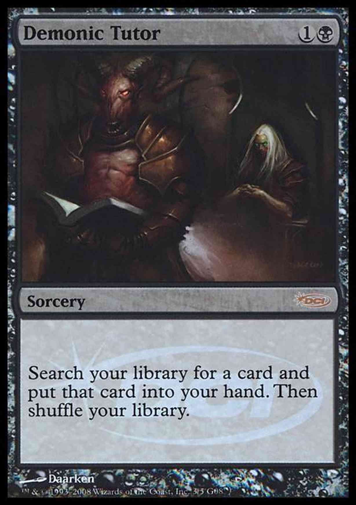 Demonic Tutor magic card front