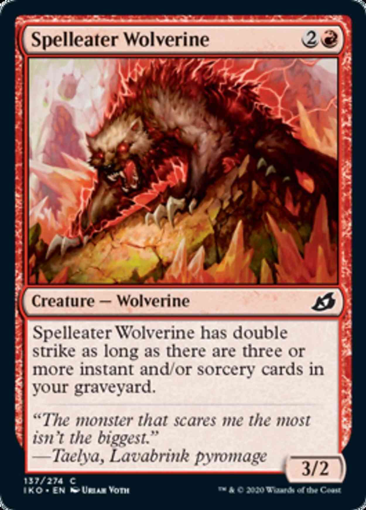 Spelleater Wolverine magic card front