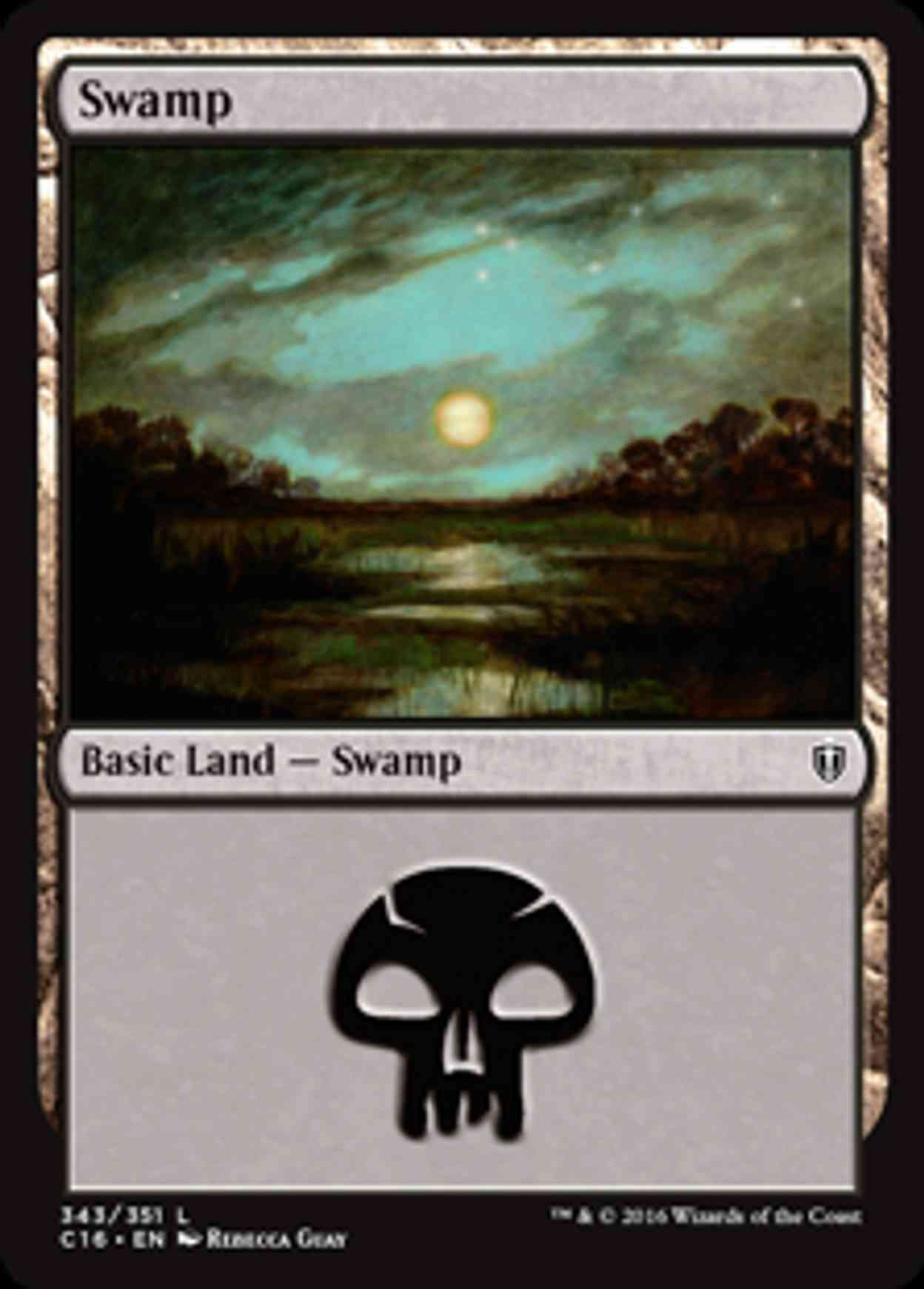Swamp (343) magic card front