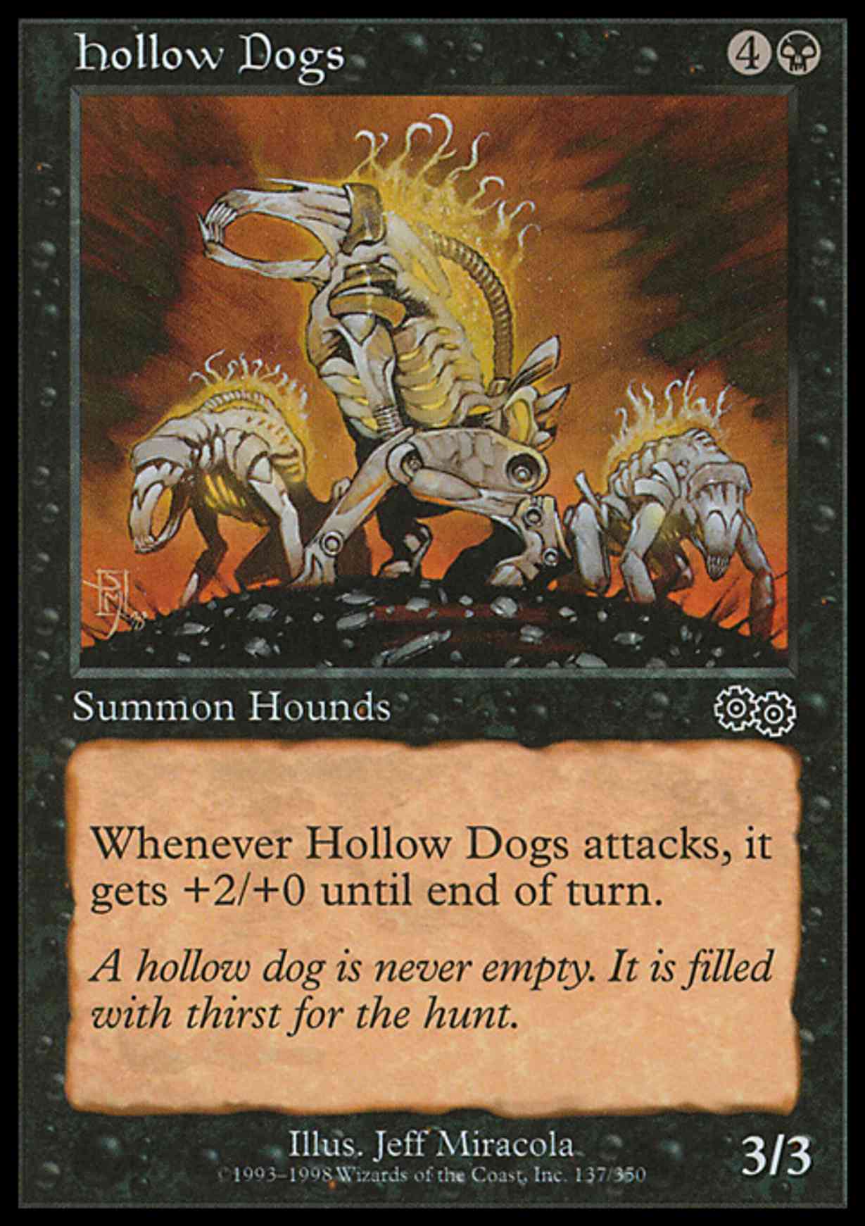 Hollow Dogs magic card front